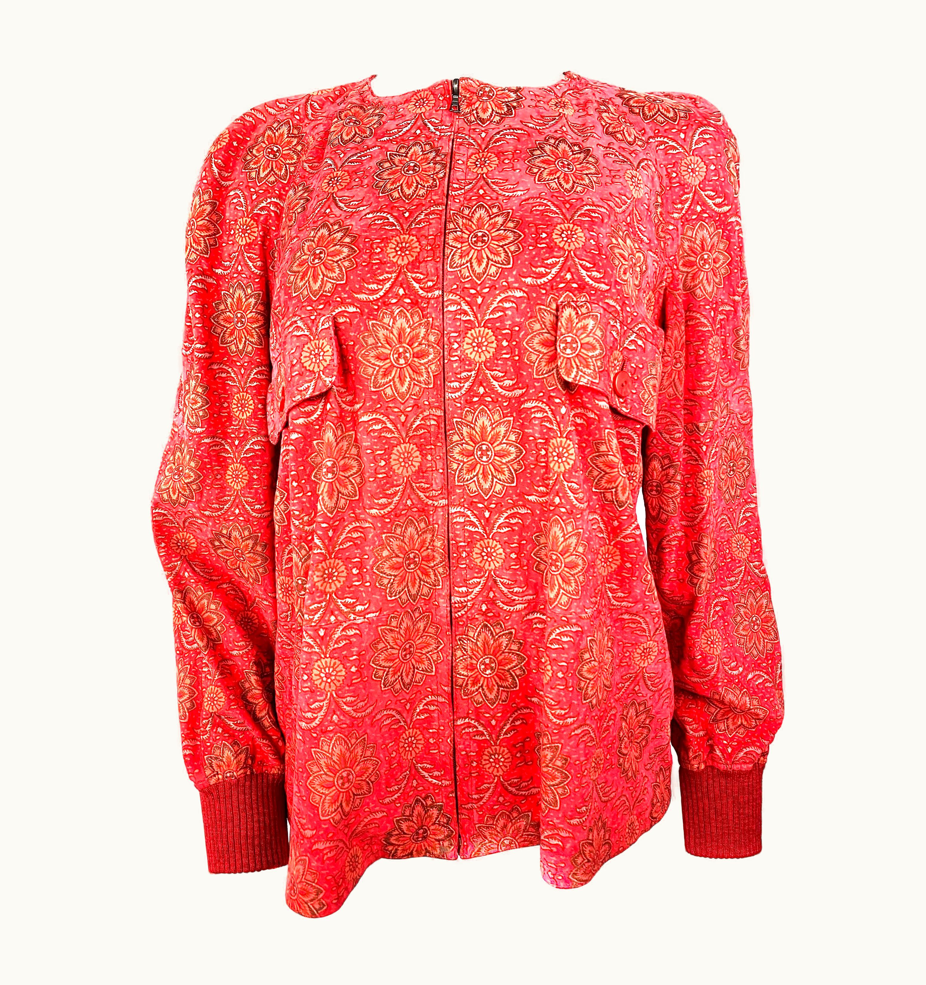 Valentino Valentino Red Suede Jacket