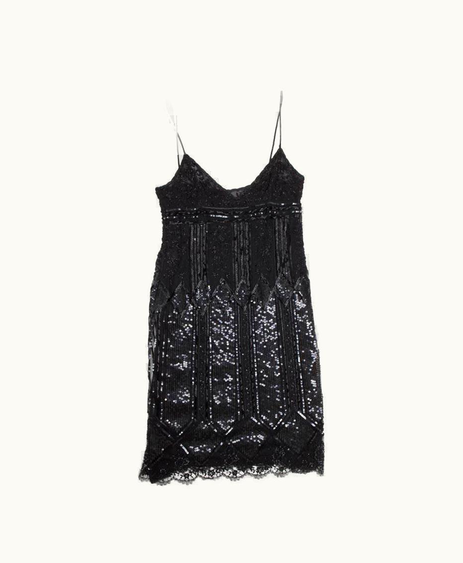 Valentino Valentino Black Silk Cocktail Dress us