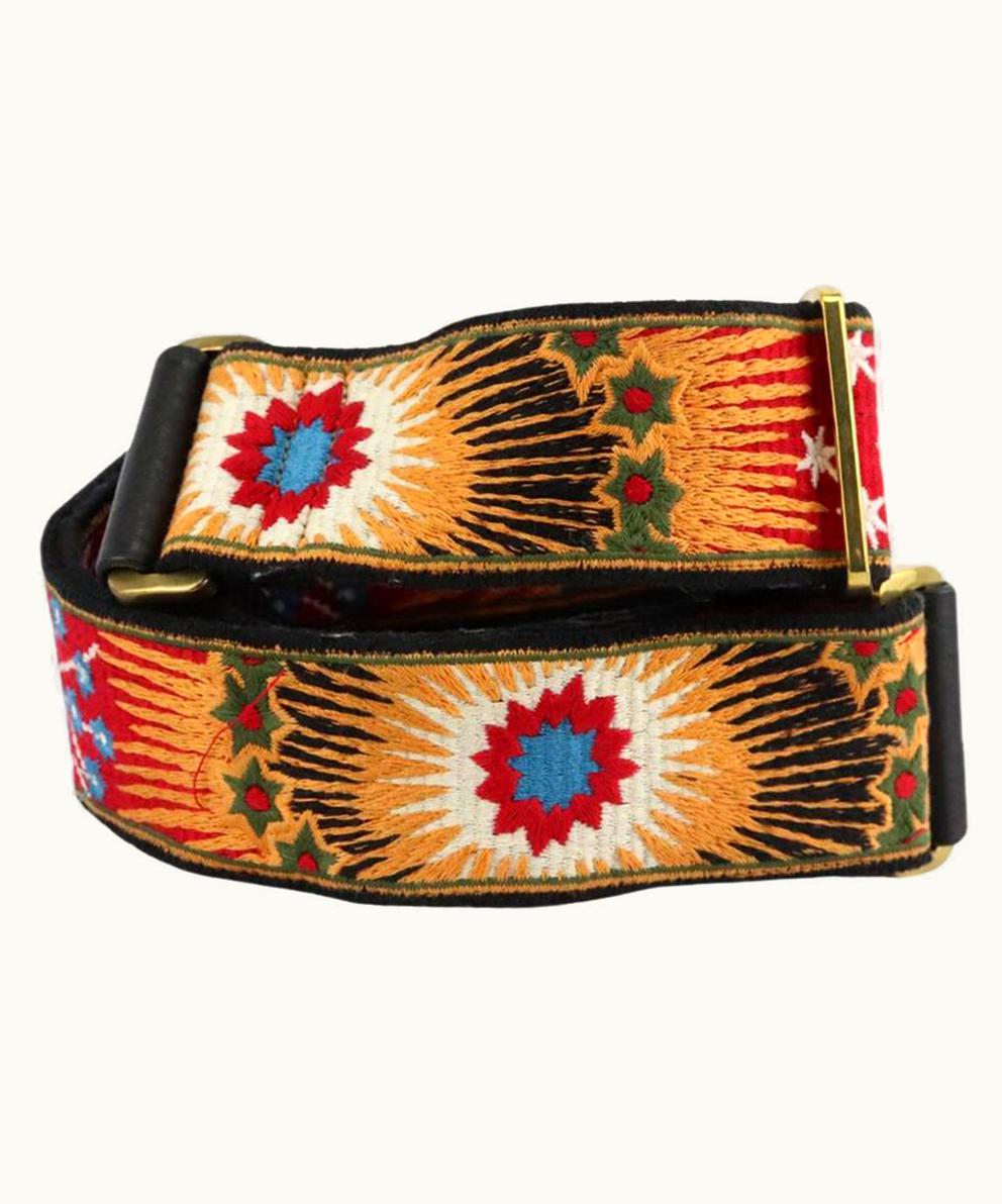 Valentino Valentino Garavani Embroidered Canvas And Leather Bag Strap UZ0610934