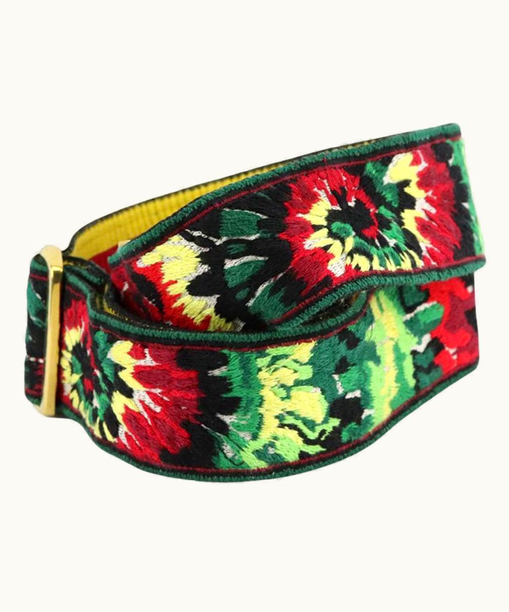 Valentino Valentino Garavani Embroidered Canvas And Leather Bag Strap UZ0610999