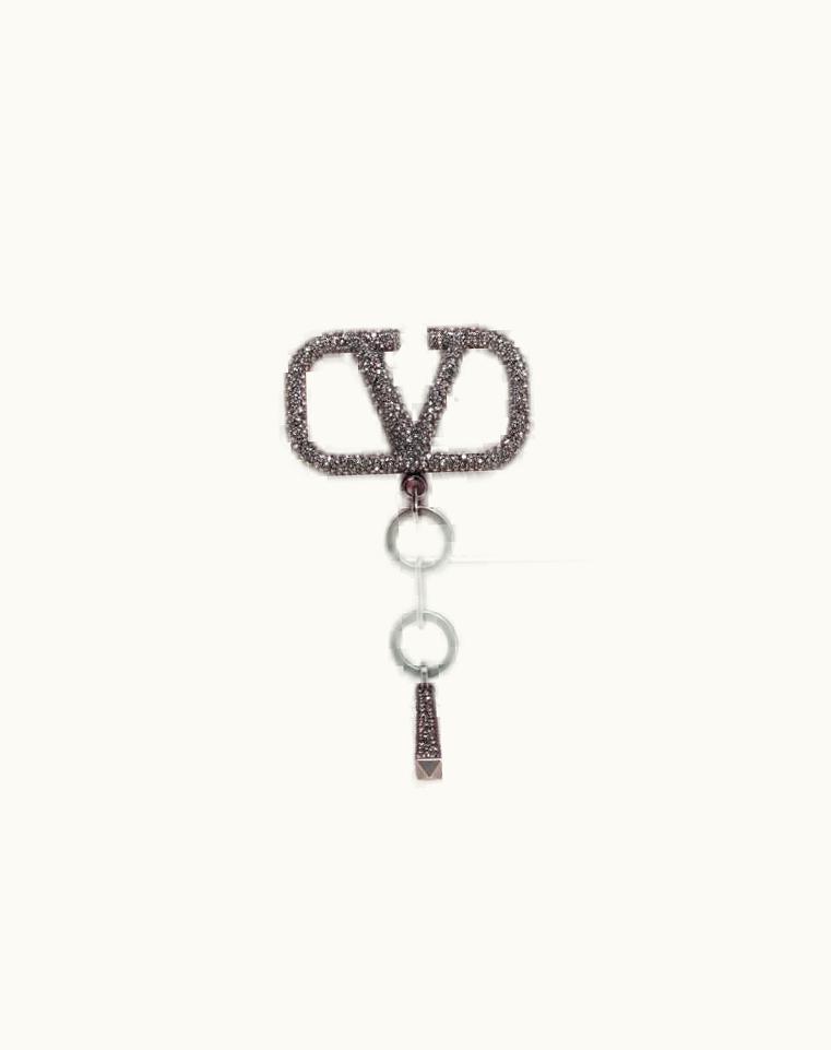 Valentino Valentino Light Pink Leather Vcase Crystals Clutch Bag UZ0611007