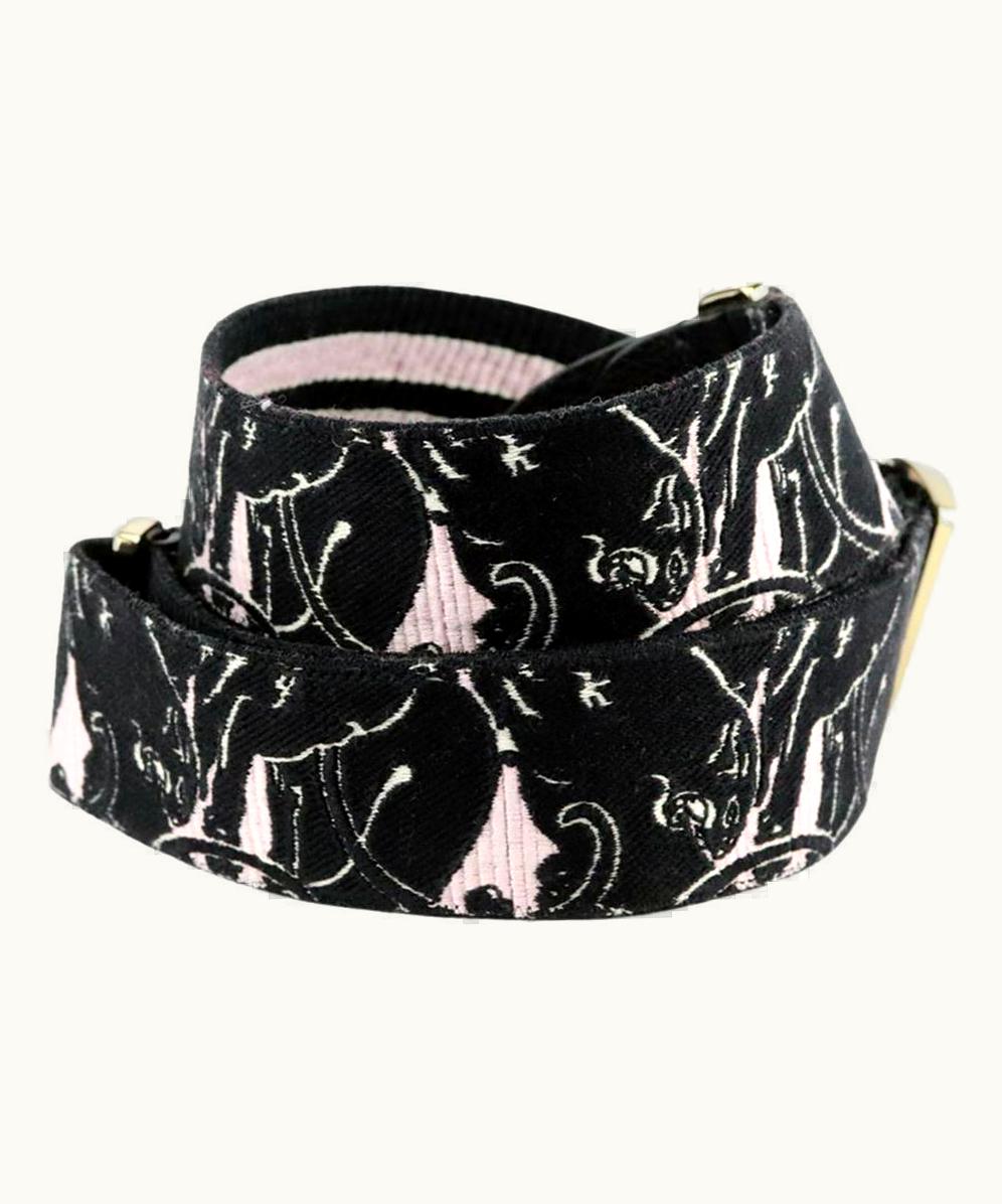 Valentino Valentino Garavani Embroidered Canvas And Leather Bag Strap UZ0611016