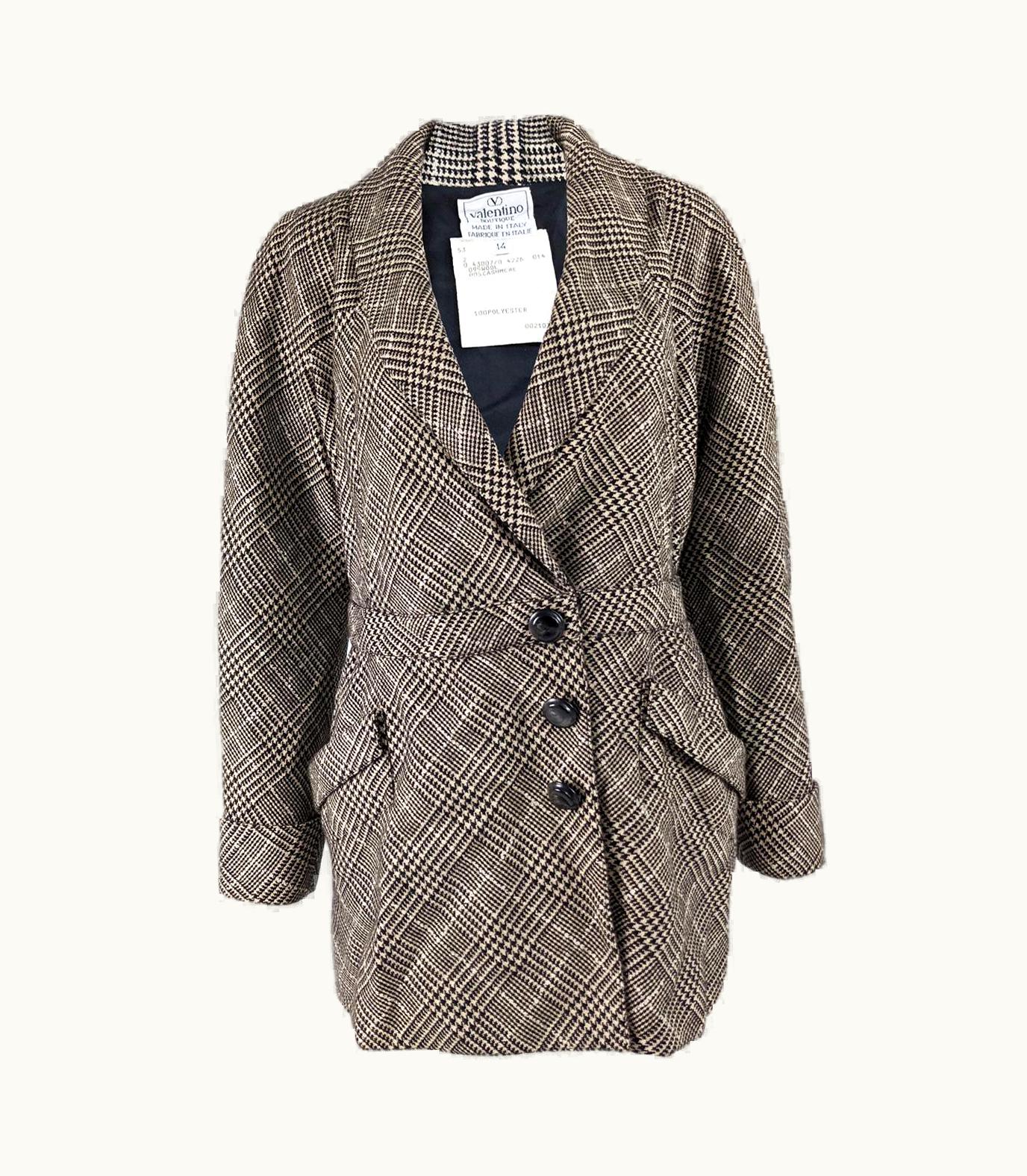 Valentino Valentino Boutique Prince Of Wales Check Jacket, 1980s