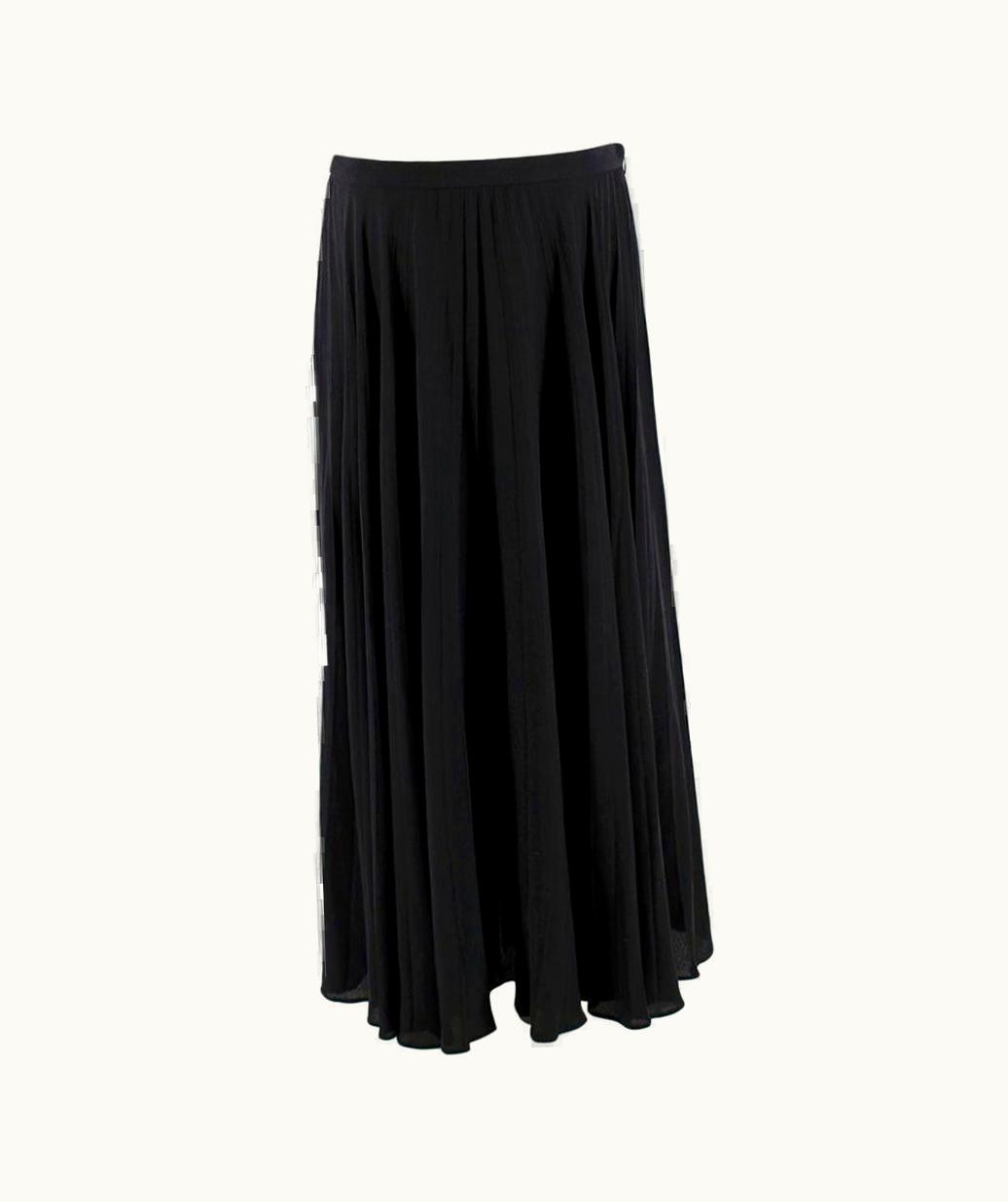 Valentino Valentino Pleated Silk-chiffon Midi Skirt - Us