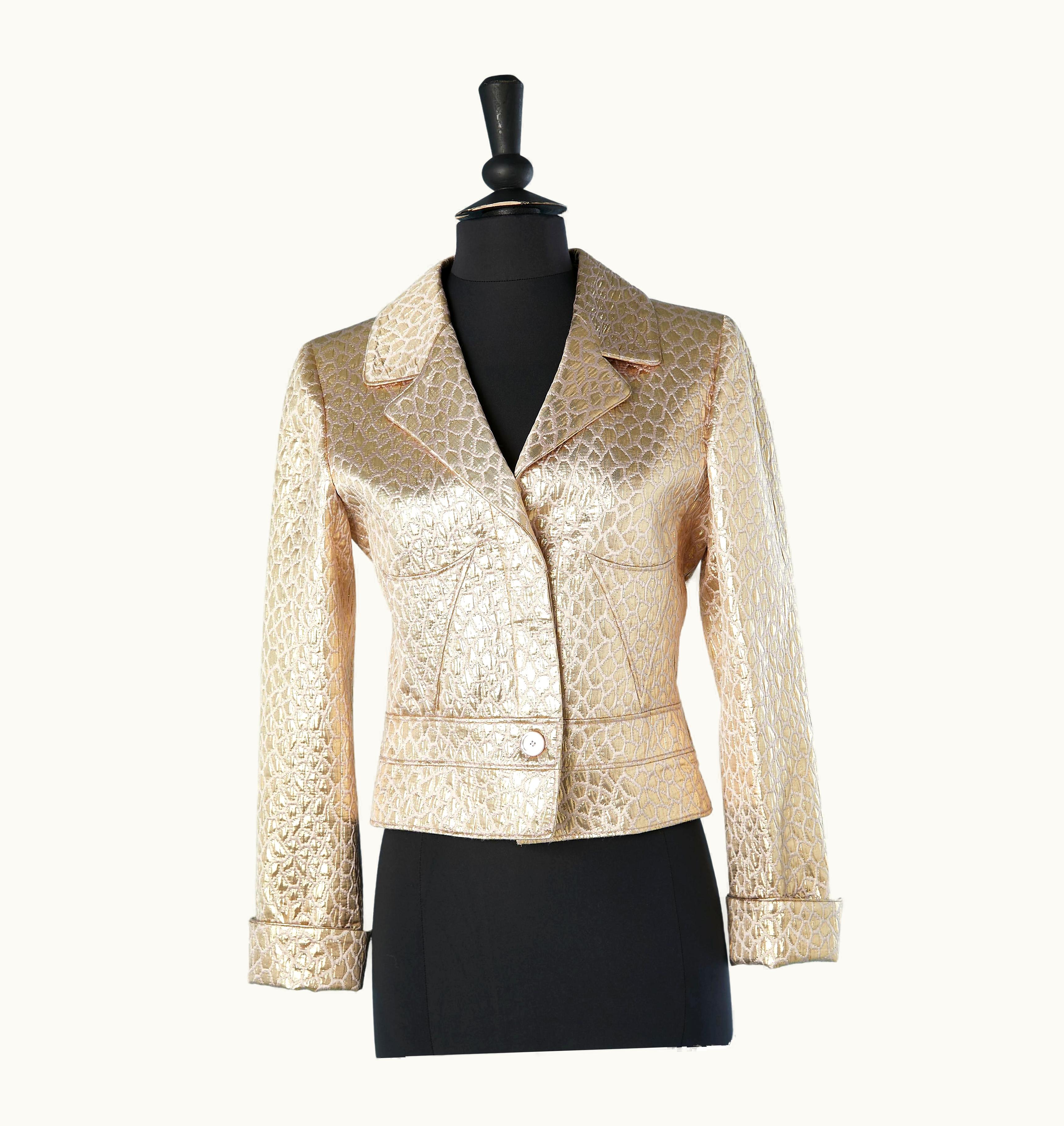 Valentino Evening Brocade Single- Breasted Jacket Valentino With Tag