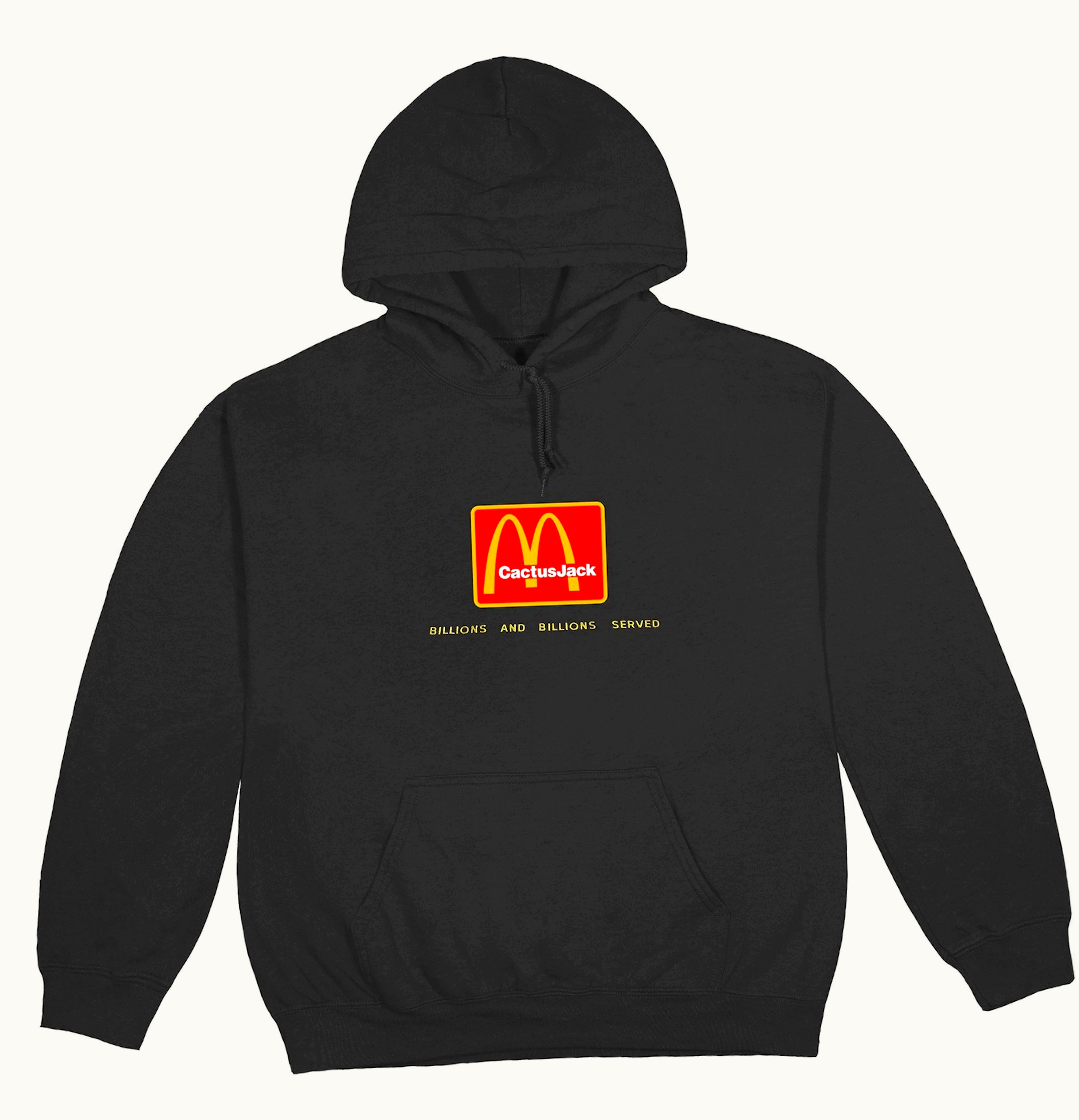Travis Scott Travis Scott x McDonalds Billions Served Hoodie Washed Black