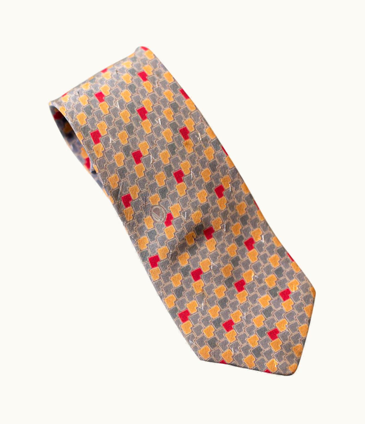 Valentino Vintage Valentino All-silk Grey Tie
