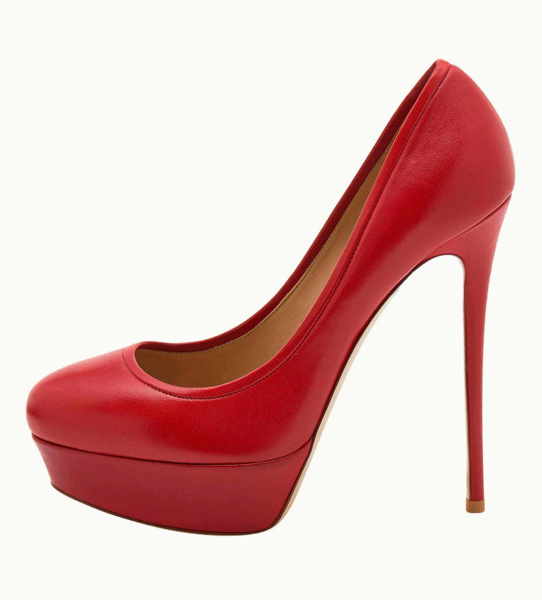 Valentino Valentino Red Leather Platform Pumps