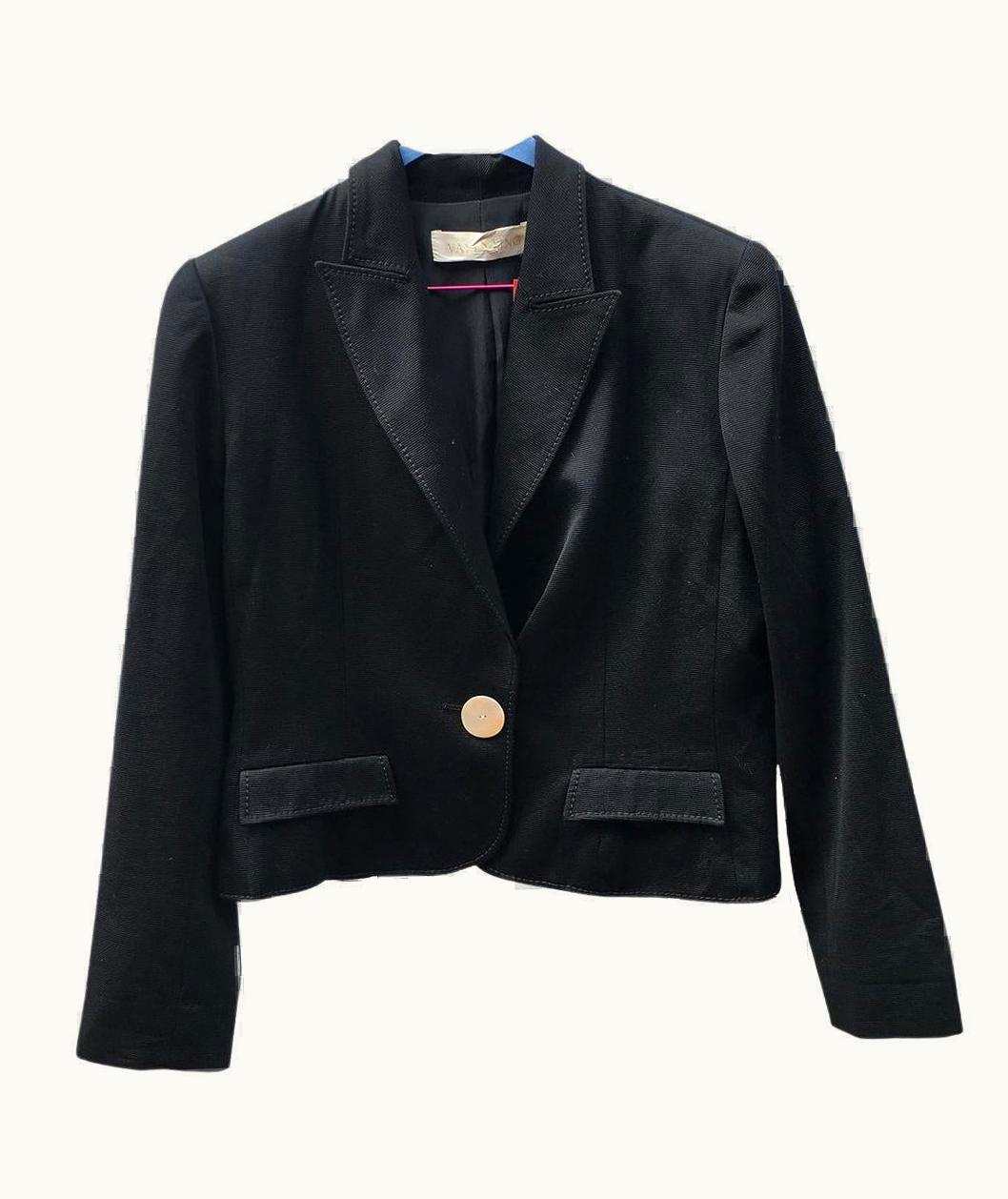 Valentino Valentino Garavani Cotton Short Vest In Black