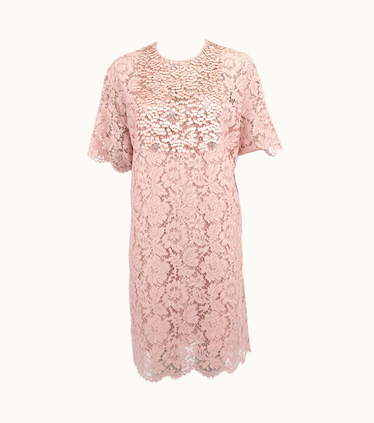 Valentino Valentino Garavani Women' Floral Lace Dress With Embellished Bust