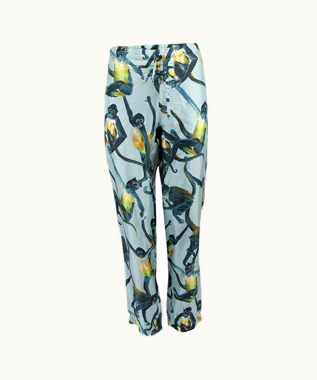 Valentino Valentino Garavani Women' Elasticated Printed Monkey Design Silk