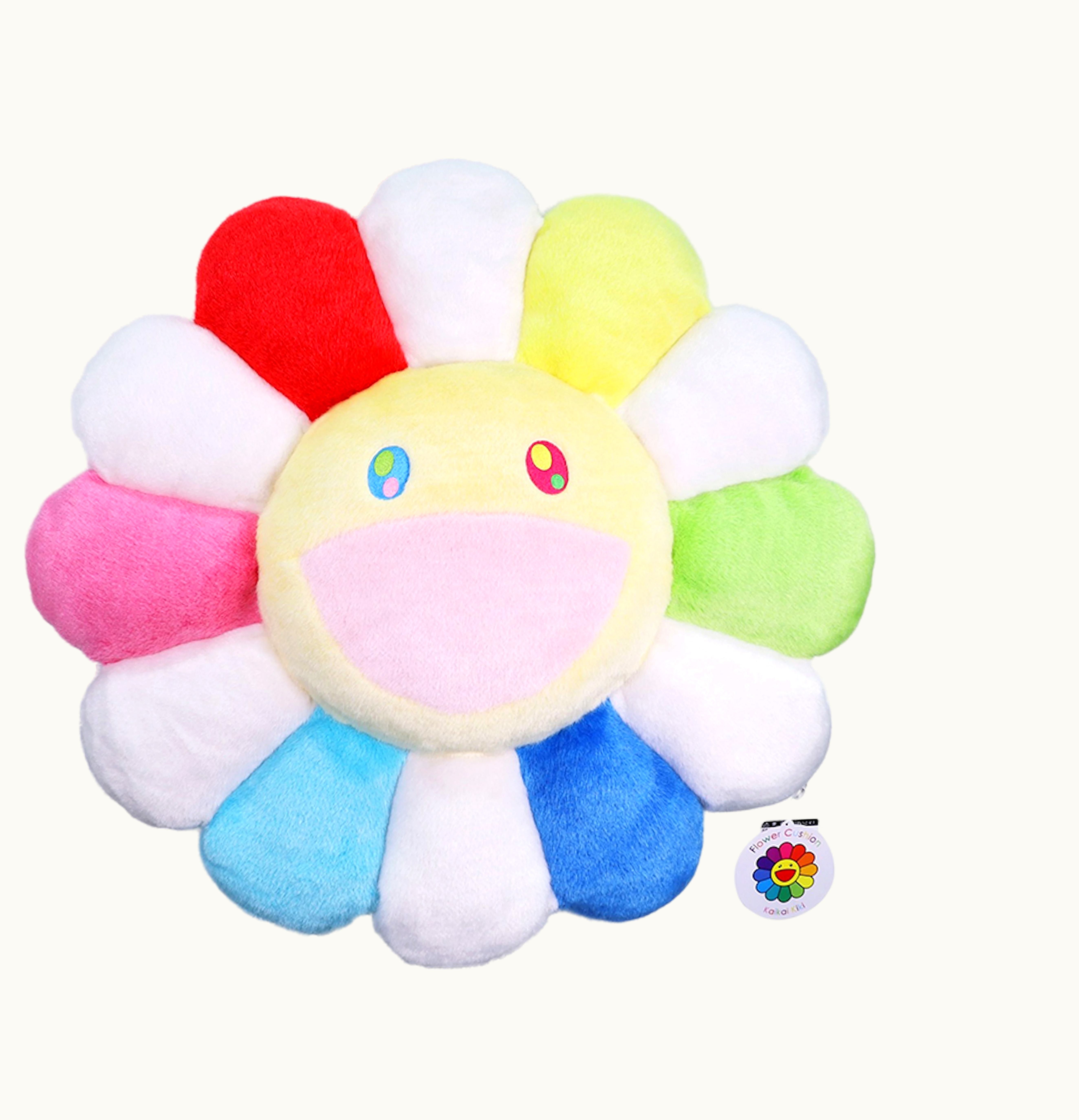 Takashi Murakami Takashi Murakami Flower Plush 60CM Rainbow White Yellow