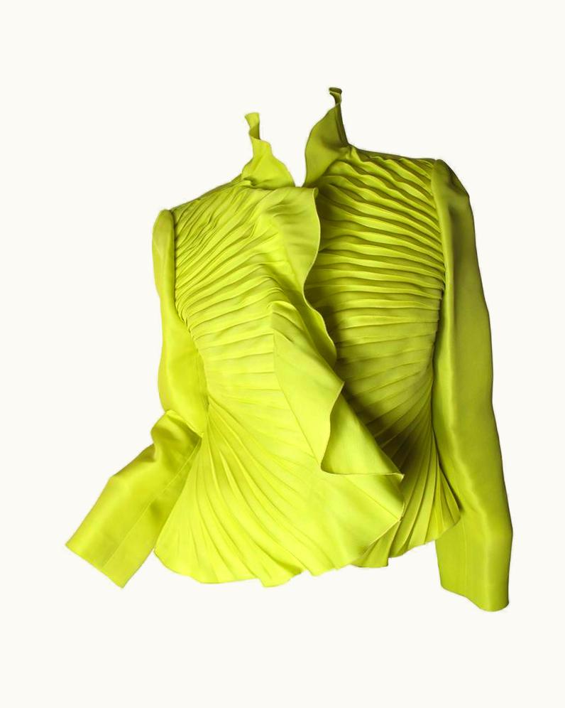 Valentino Valentino Neon Pleated Jacket