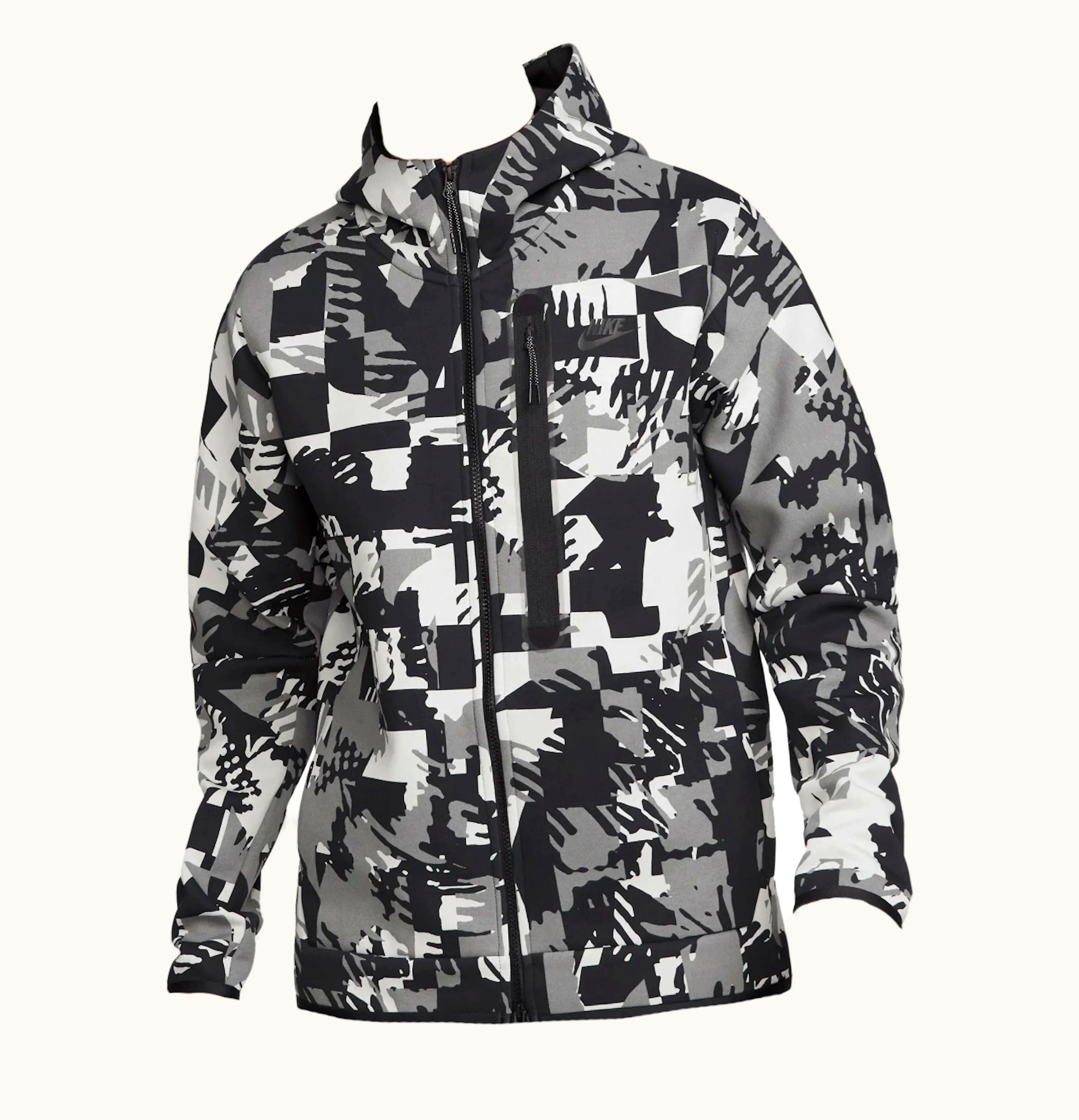 Nike Nike Sportswear Tech Fleece Full Zip Hoodie Light Smoke Grey Black Black