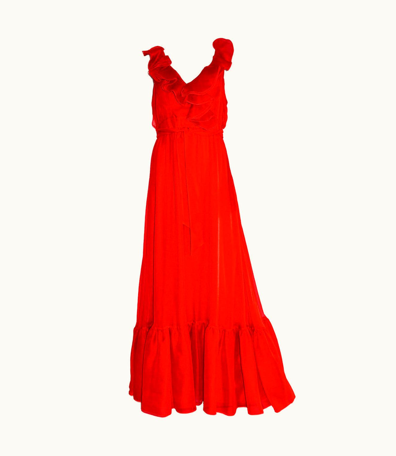 Valentino Valentino Silk Chiffon Evening Gown
