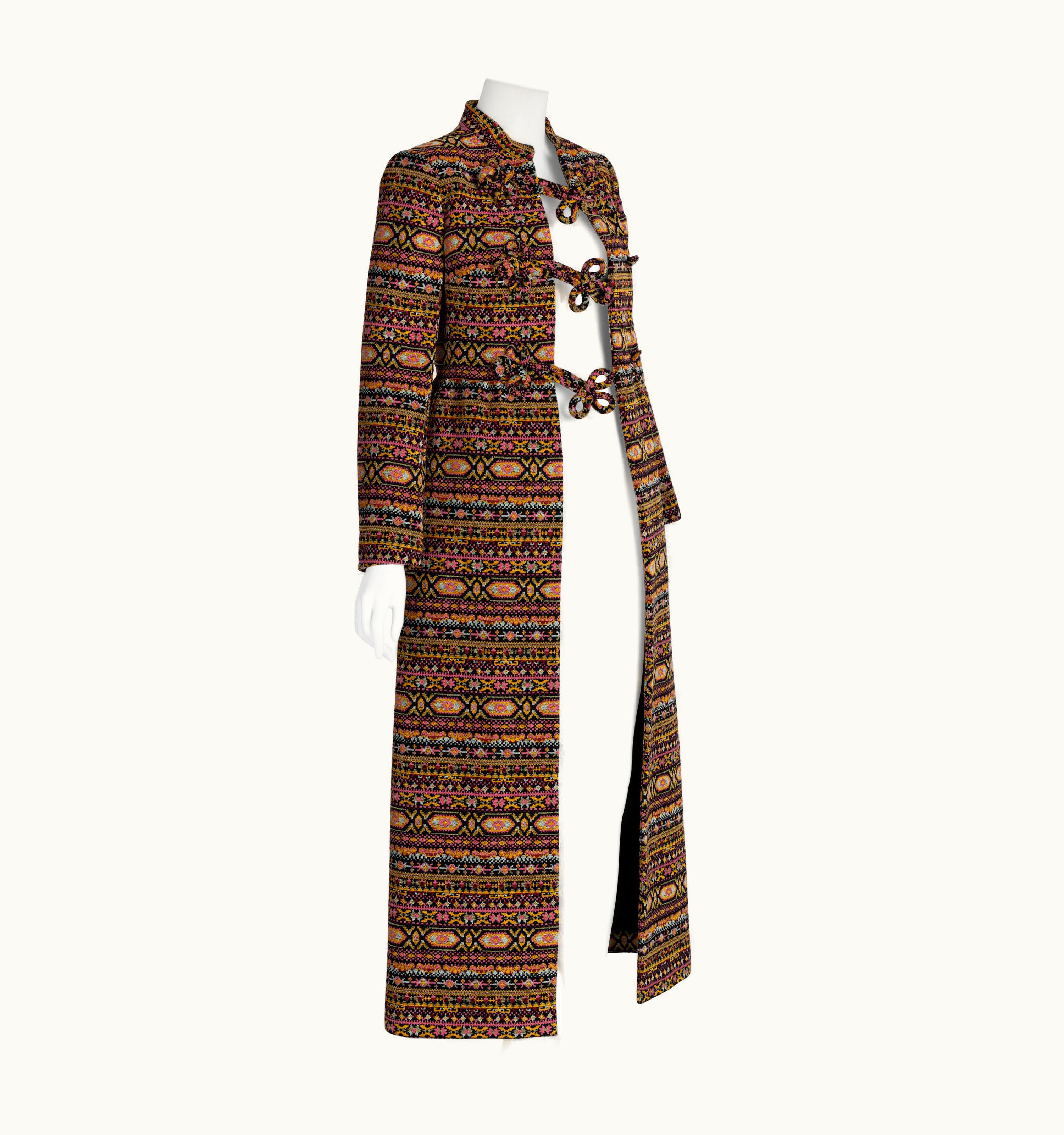 Valentino Valentino Folklore Tapestry Runway Coat Fall 2012