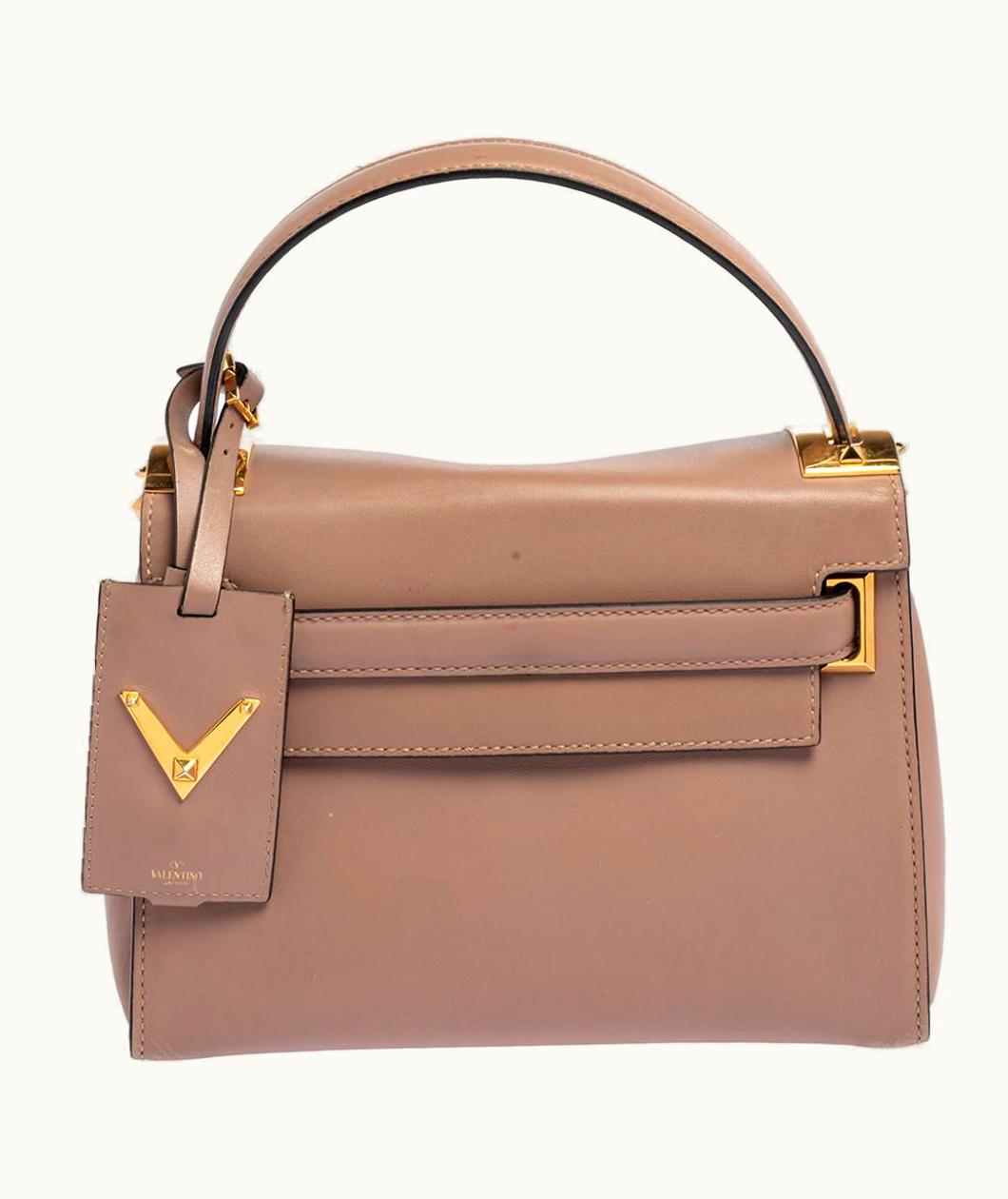 Valentino Valentino Beige Leather My Rockstud Crossbody Bag