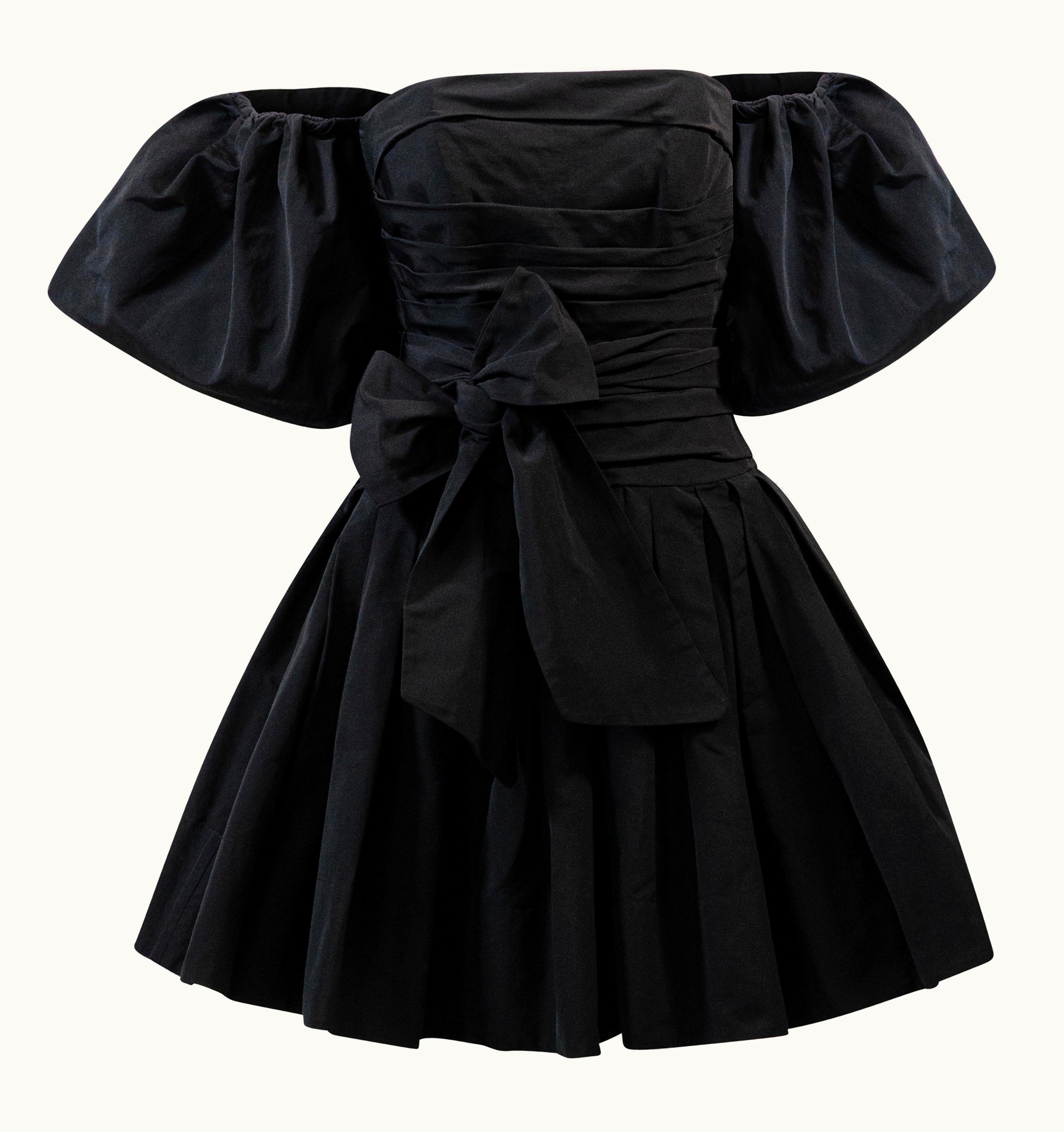 Valentino Valentino Off Shoulder Puff Sleeve Mini Dress With Bow S/S 2019