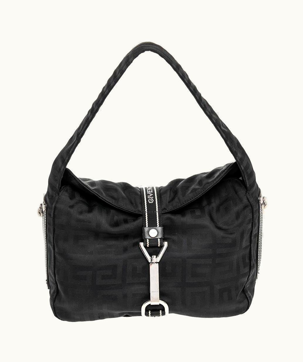 Givenchy Givenchy Black Monogram Nylon Hobo