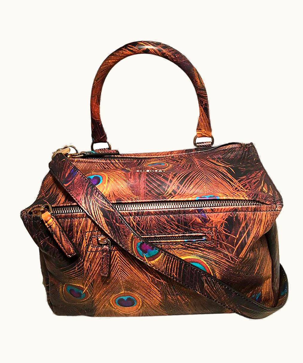 Givenchy Givenchy Pandora Peacock Leather Shoulder Bag