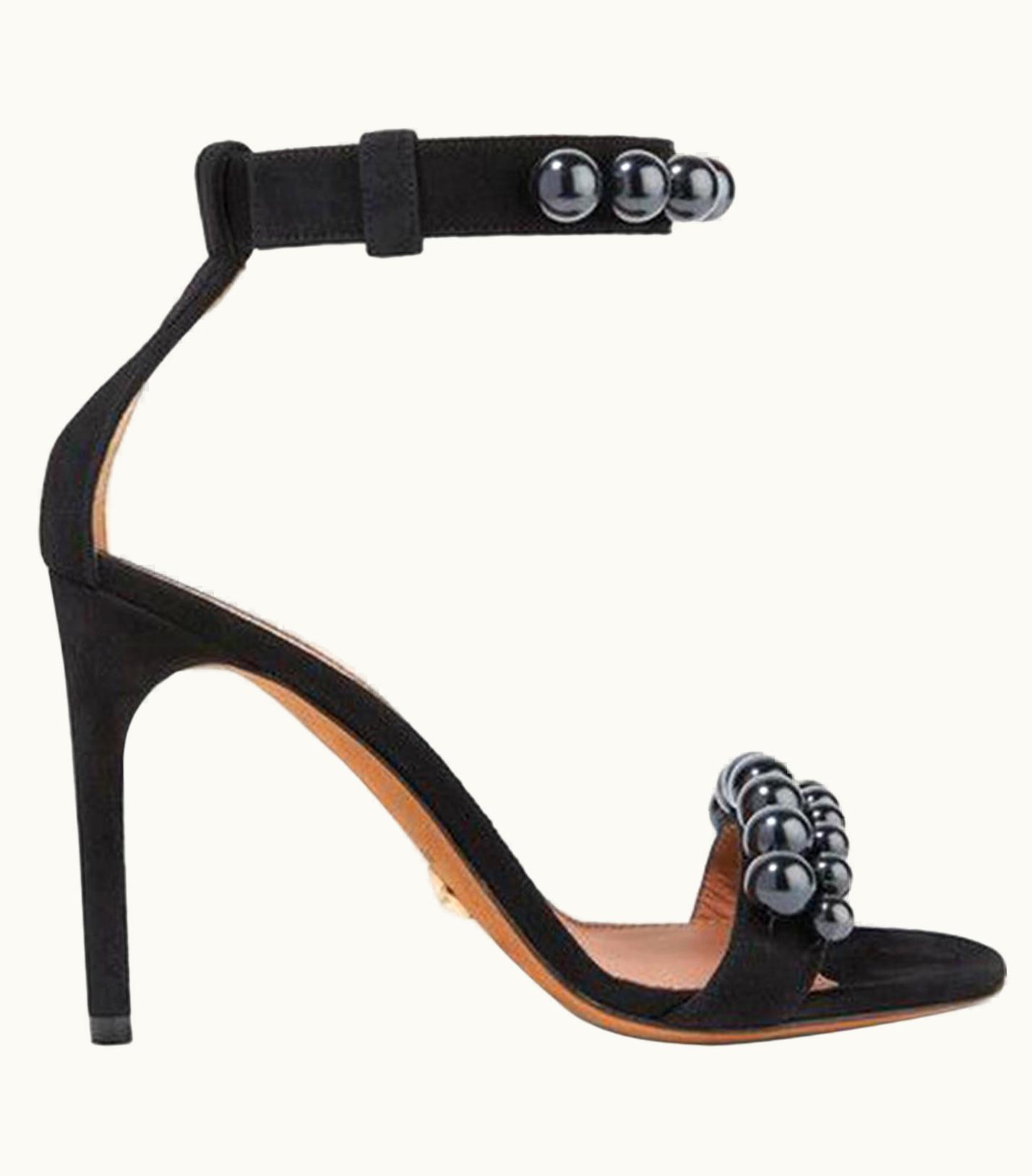 Givenchy Givenchy Classic Line Beaded Suede Sandals