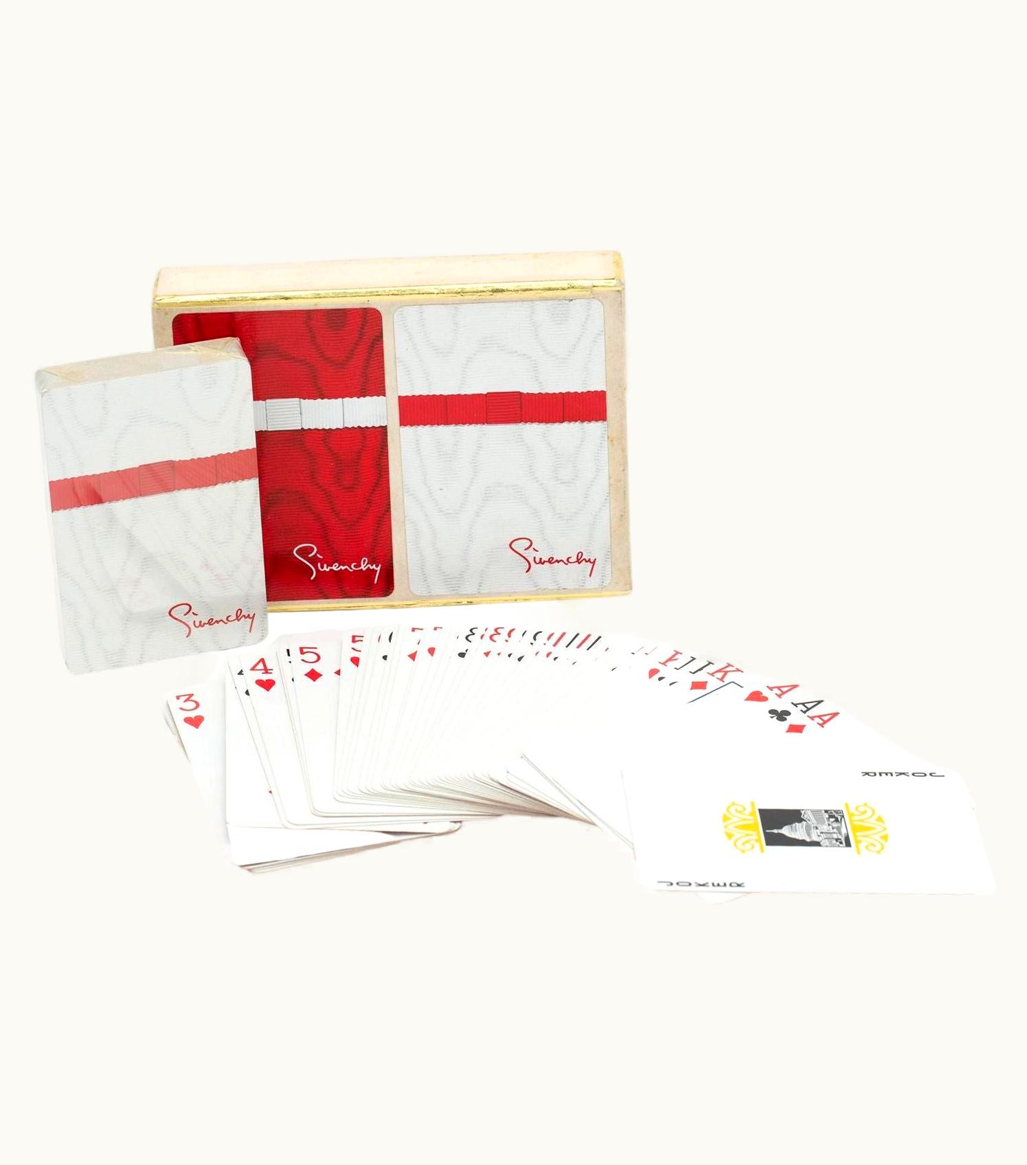 Givenchy Givenchy 2 Decks Red/White Poker Cards