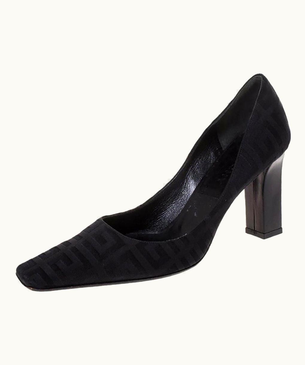 Givenchy Givenchy Black Monogram Canvas Pumps
