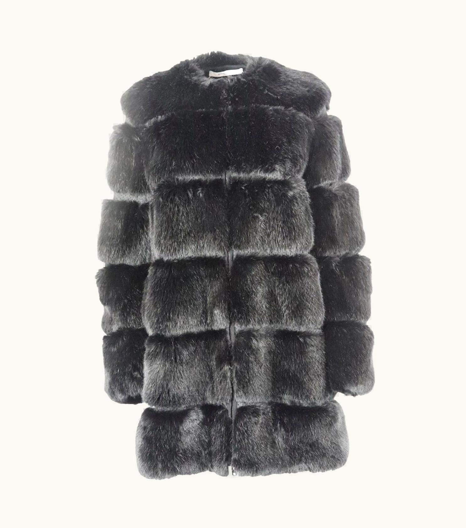 Givenchy Givenchy Faux Fur And Mesh Coat Small