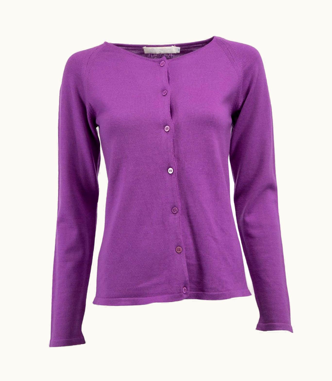 Givenchy Givenchy Women' Vintage Purple Crewneck Cardigan UZ0612394