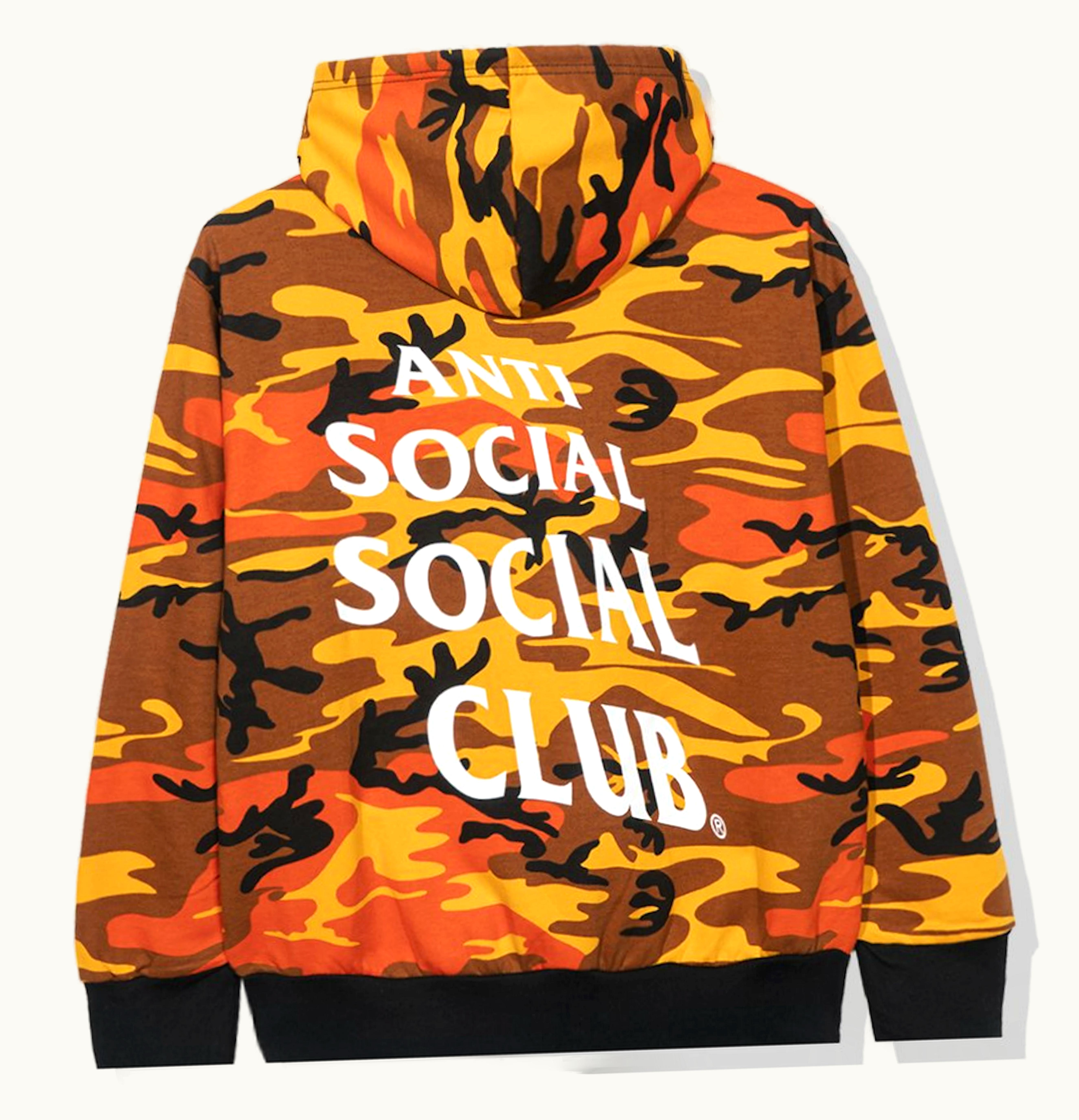 Anti Social Social Club Anti Social Social Club True Colors Orange Hoodie Camo