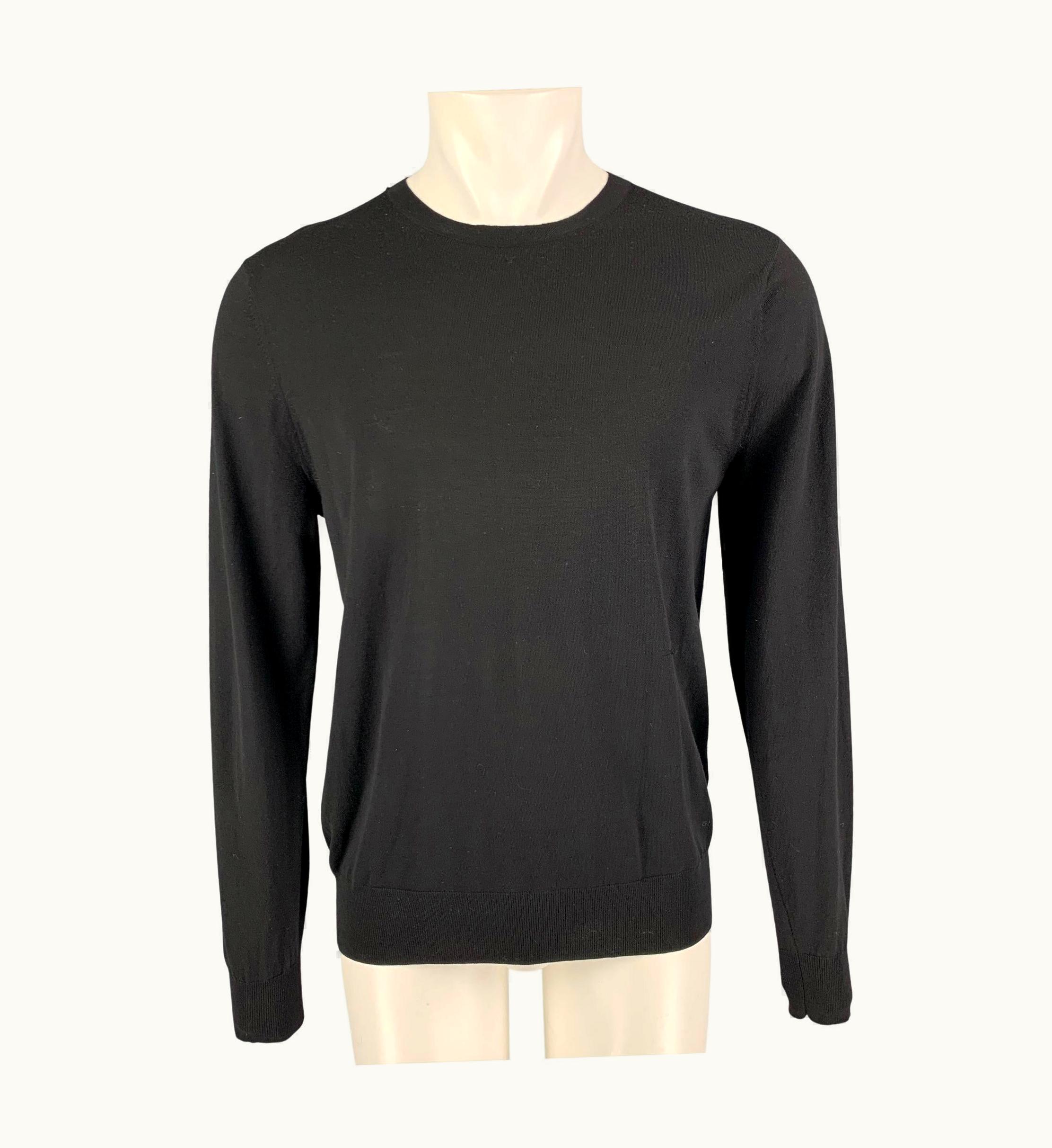 Givenchy Givenchy Black Wool Crew-Neck Pullover