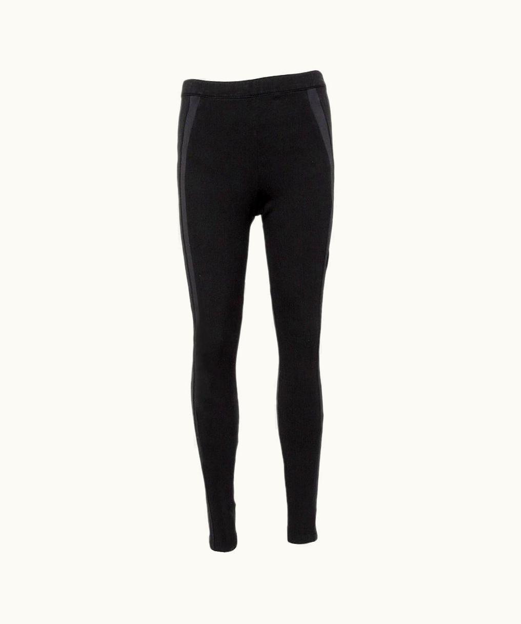 Givenchy Givenchy Black Knit Side Strip Detail Leggings