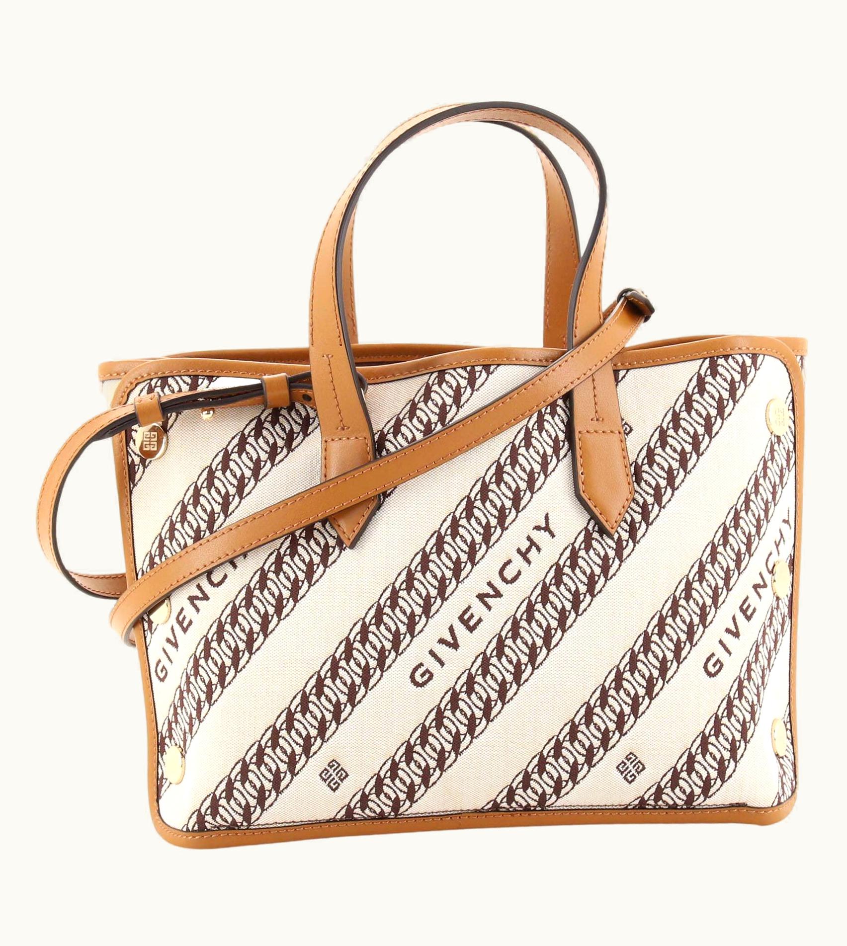 Givenchy Givenchy Bond Shopper Tote Logo Jacquard Canvas Mini