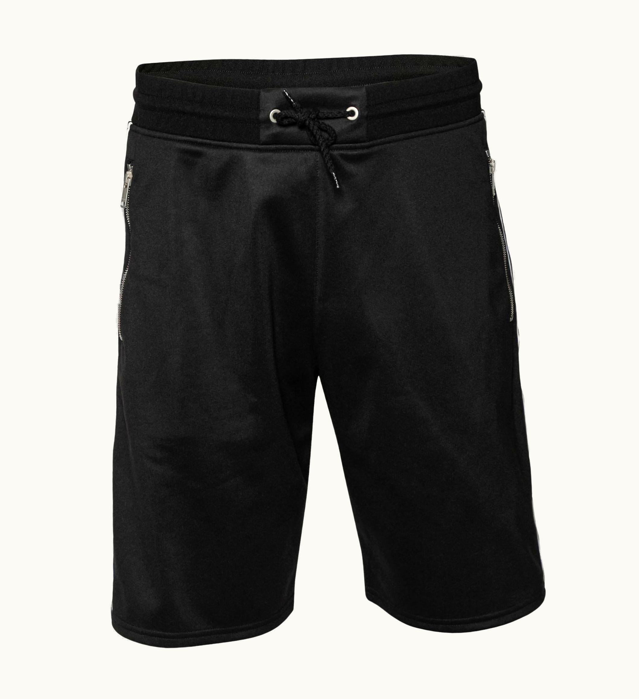 Givenchy Givenchy Black Jersey Logo Tape Trimmed Shorts