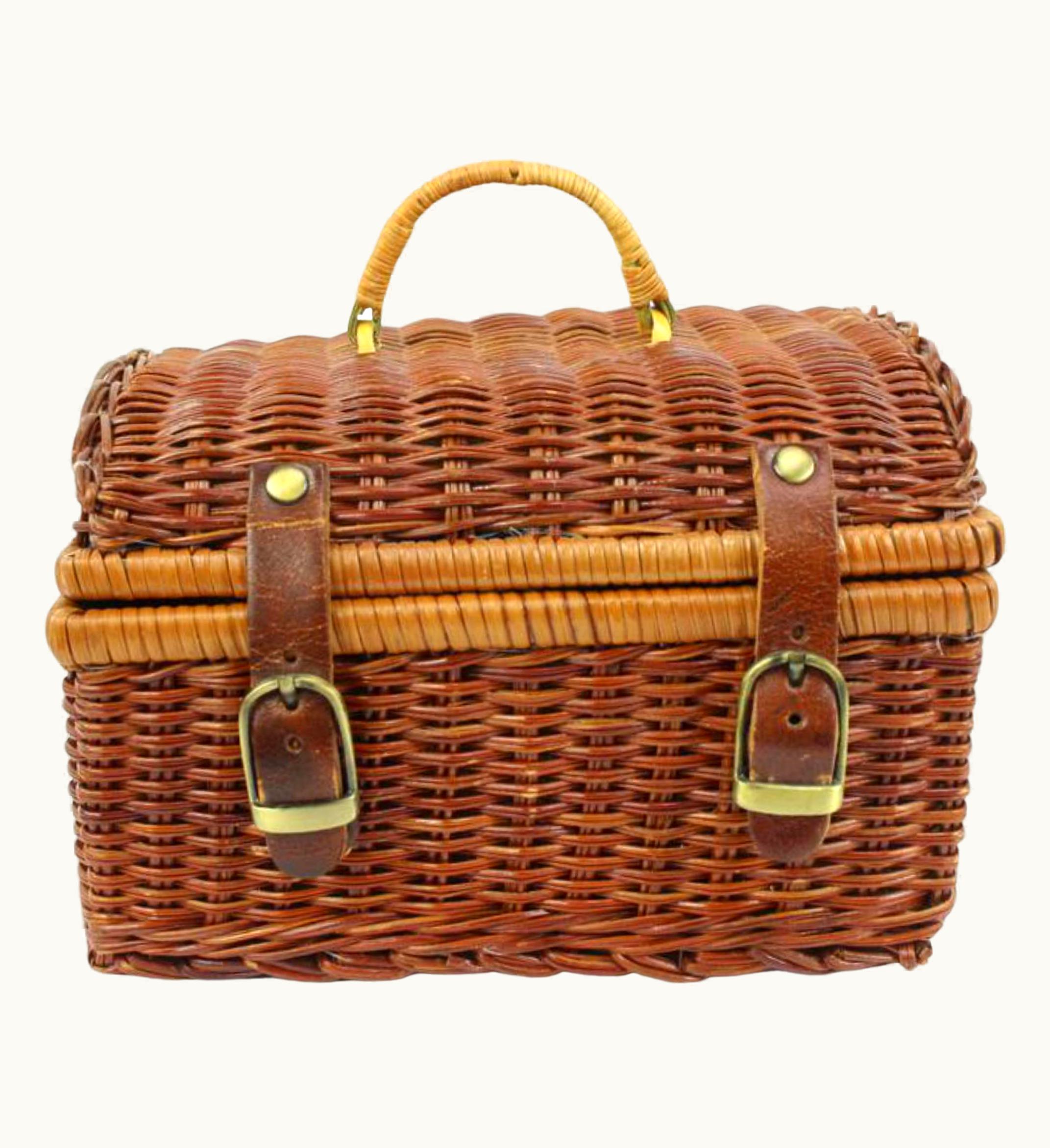 Givenchy Givenchy Brown Wicker Straw Raffia Basket Bag 16gi323s