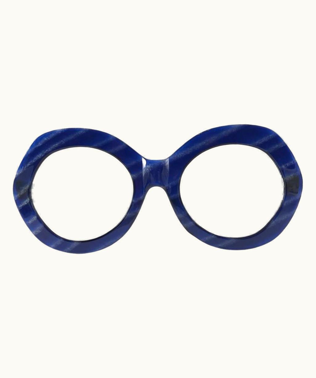Givenchy Vintage Givenchy Oversized Marbled Blue 1970' Sunglasses France