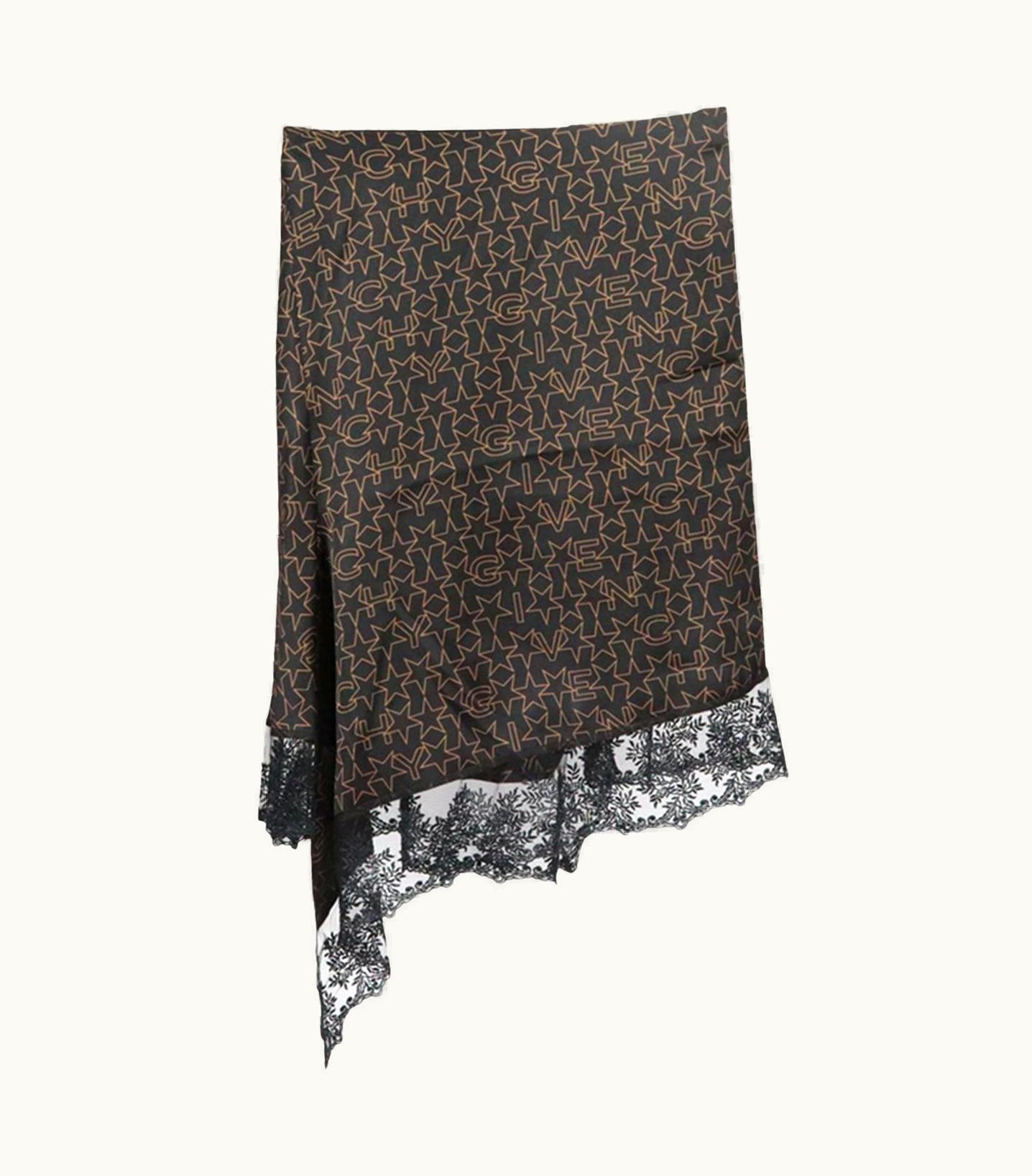 Givenchy Givenchy Asymmetric Printed Silk Mini Skirt Uk
