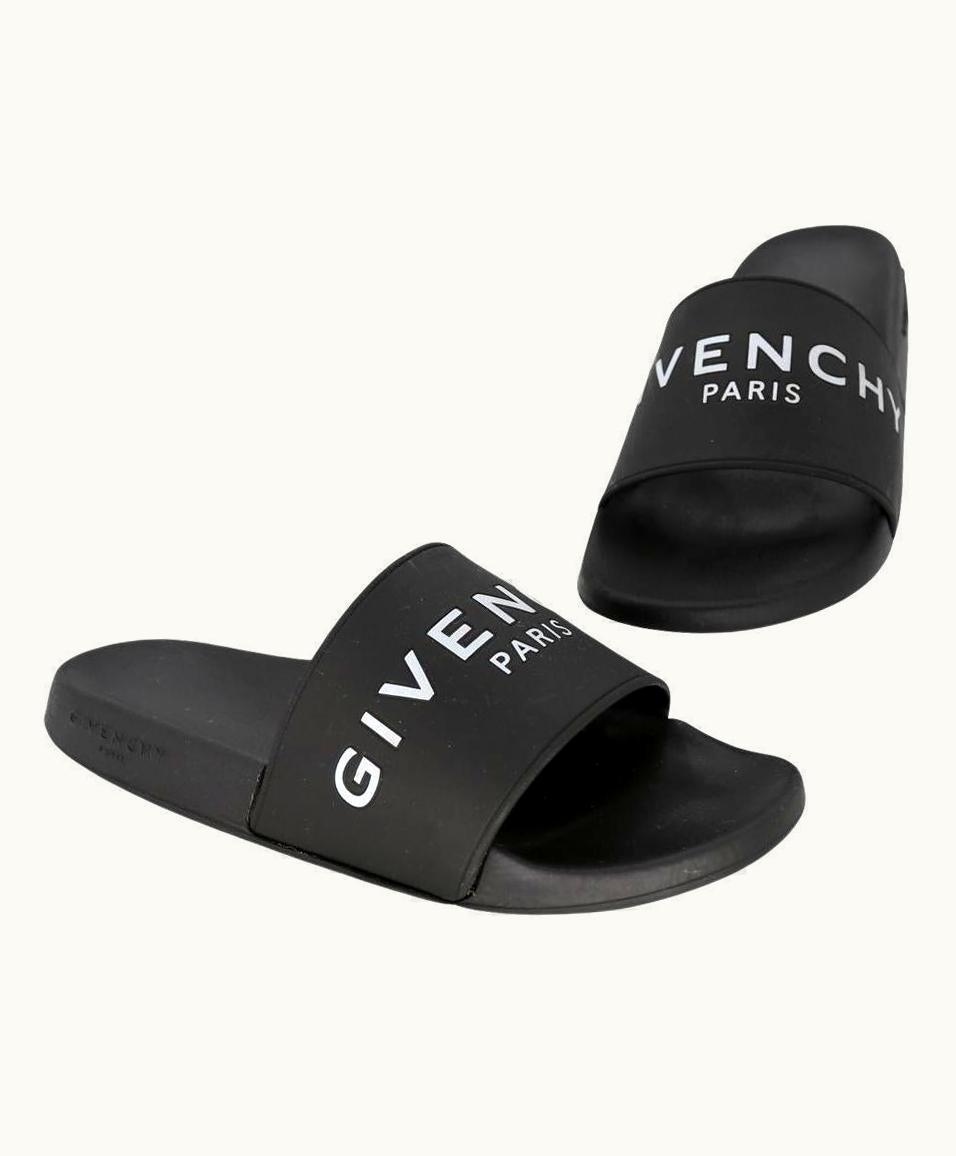 Givenchy Signature Print 39 Pool Beach Sandals Gv-s06013p-0001