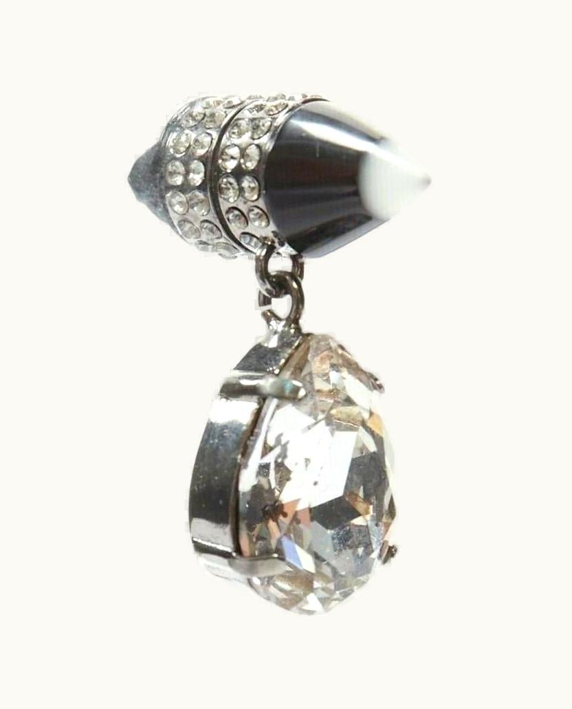 Givenchy Givenchy Riccardo Tisci Magnetic Single Cone Earring Rhinestone Crystal Drop Men