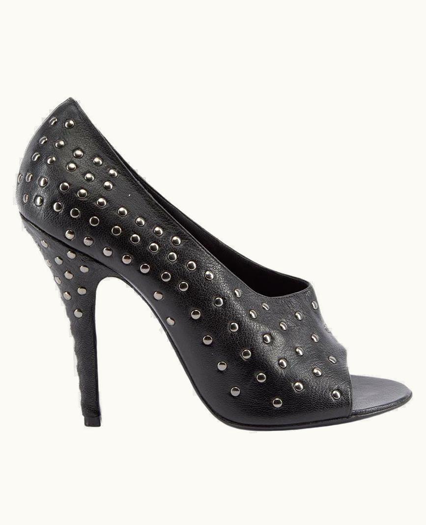 Givenchy Women' Black Peep Toe Studded Court High Heels