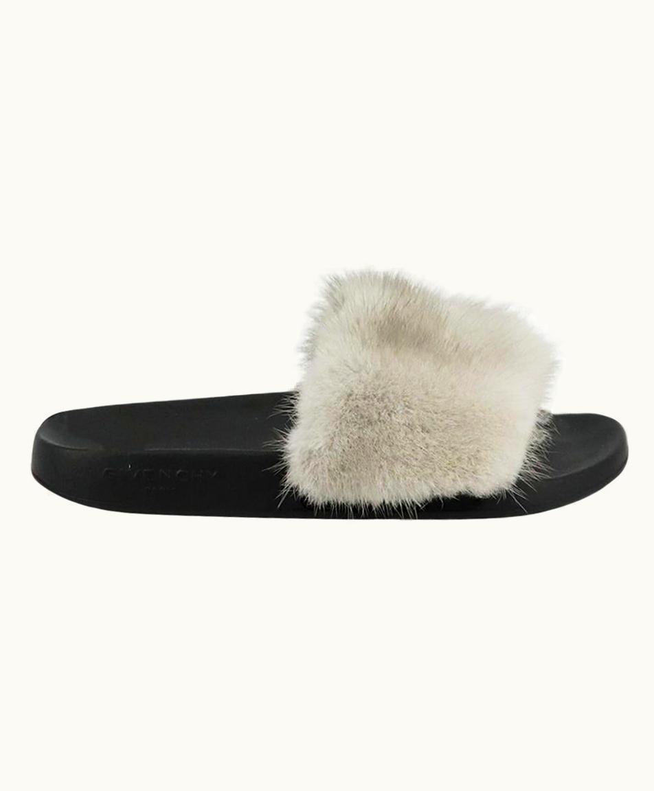 Givenchy Givenchy Fur And Rubber Slides Eu 38 Us UZ0612597