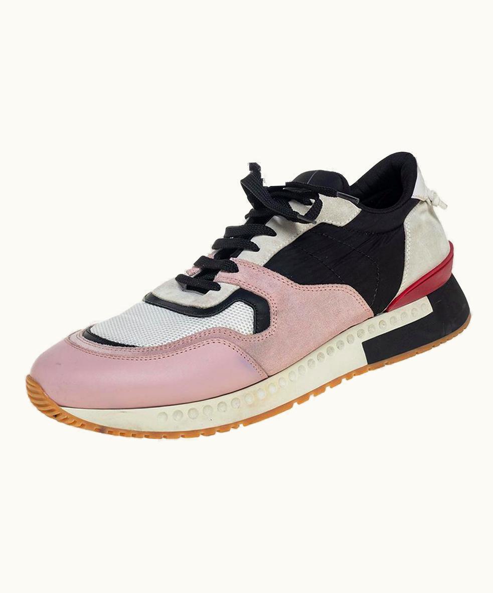 Givenchy Givenchy Multicolor Suede, Leather And Mesh Lace Up Sneakers