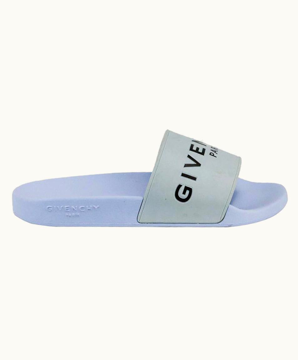 Givenchy Logo Print Rubber Slides Eu 39 Us