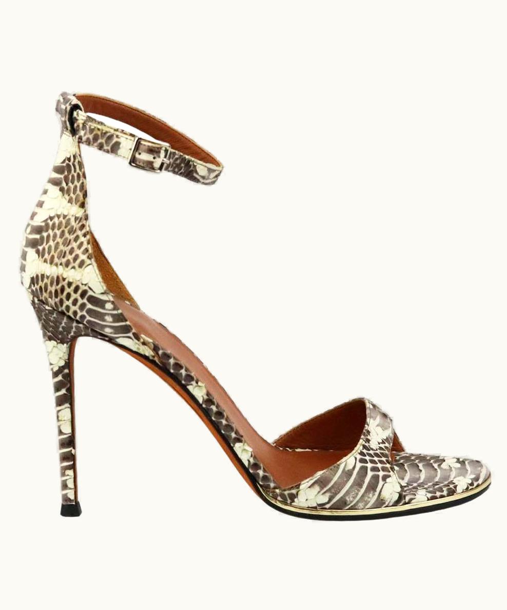 Givenchy Givenchy Snakeskin Effect Leather Sandals Eu 38 Us