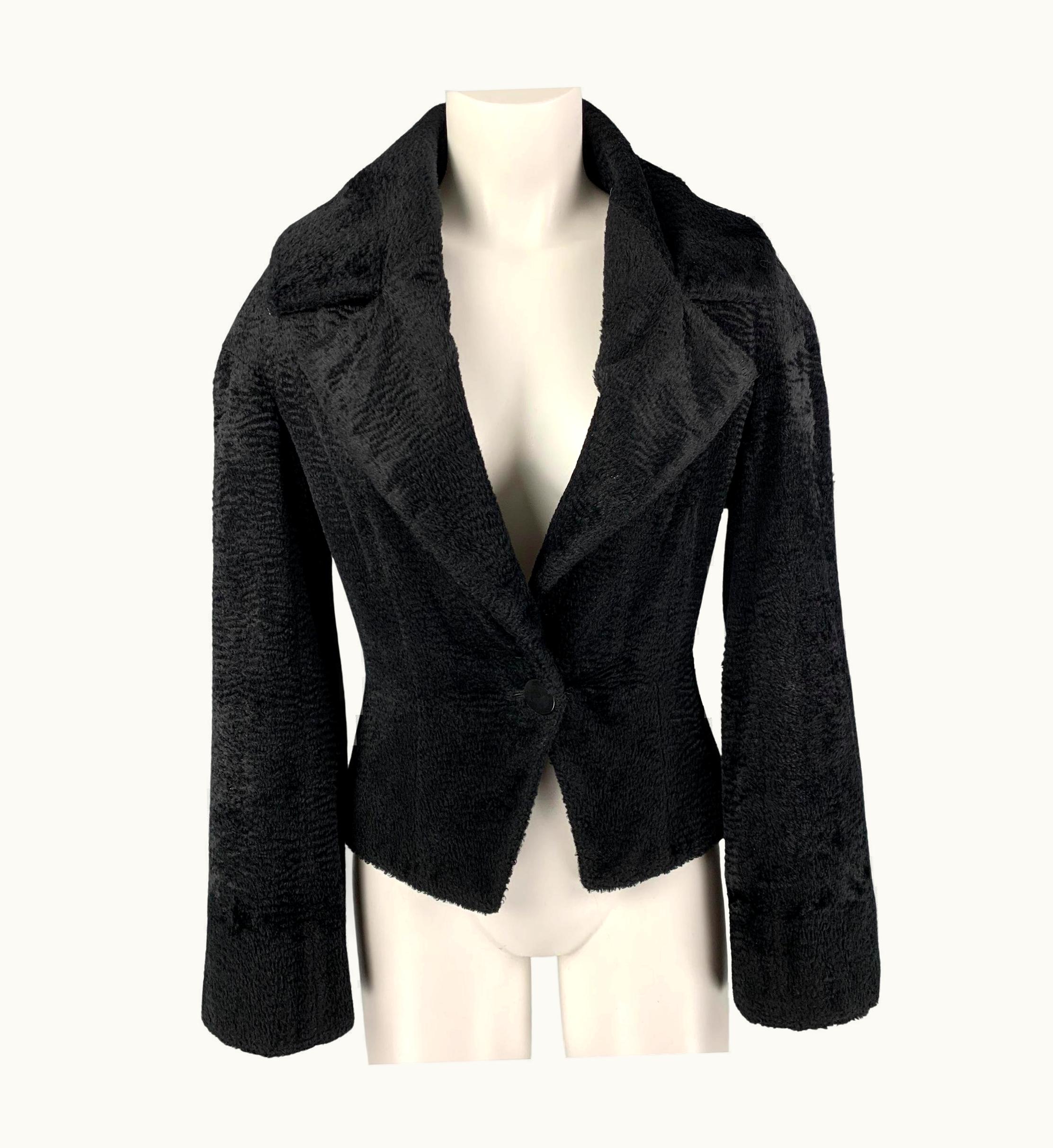 Givenchy Givenchy Black Cotton Viscose Single Button JacketGIVENCHY Black C