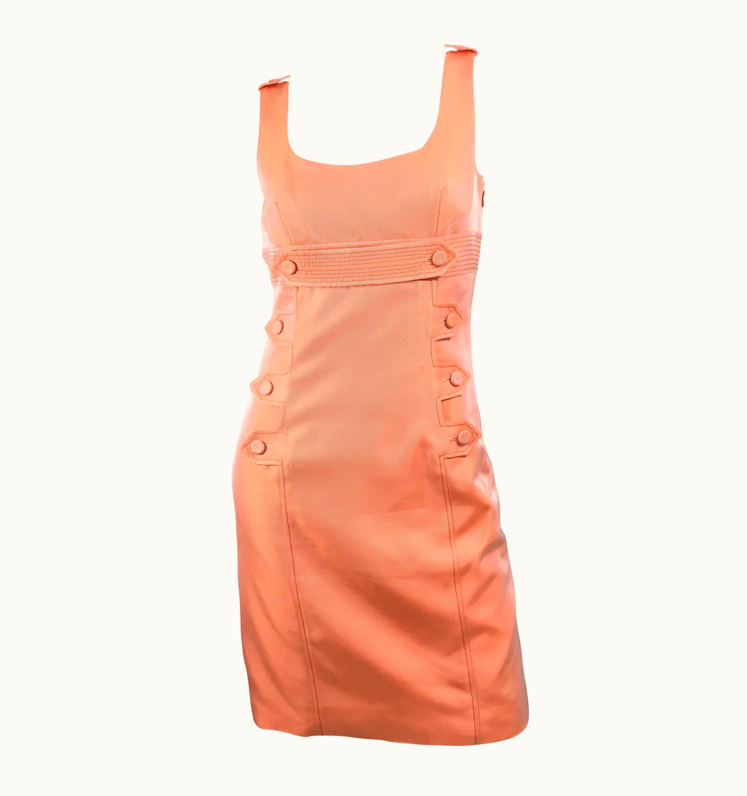 Givenchy Givenchy Coral Silk Blend Dress
