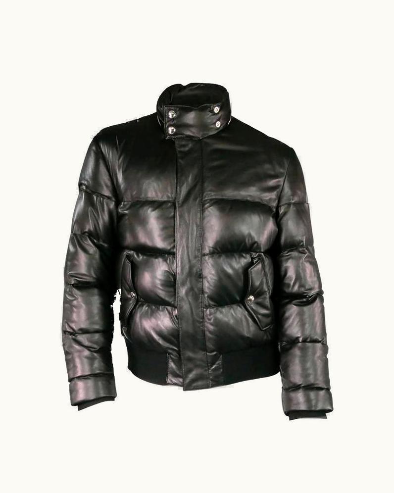 Givenchy 2013' Givenchy Black Quilted Leather Motorcycle Bomber Jacket Men'