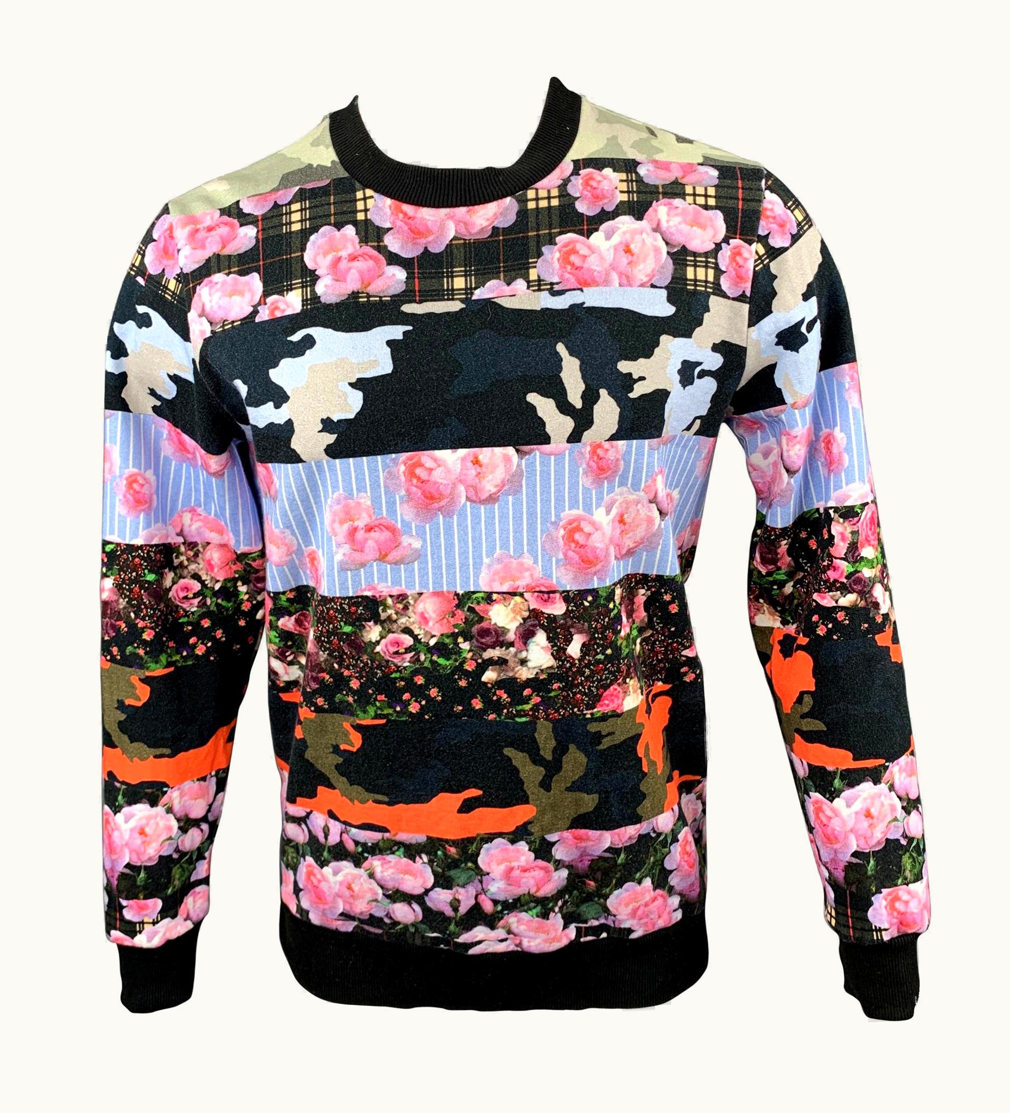 Givenchy Givenchy Pre-Spring 2014 Multi-Color Print Cotton Crew-Neck Sweatshirt
