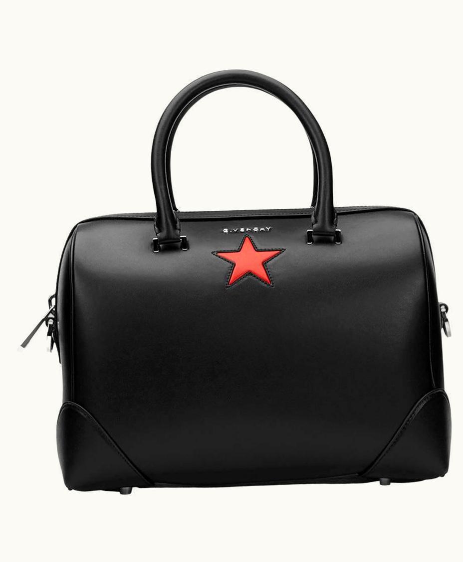 Givenchy 2010s Givenchy Black Calfskin Leather Medium Lucrezia Star