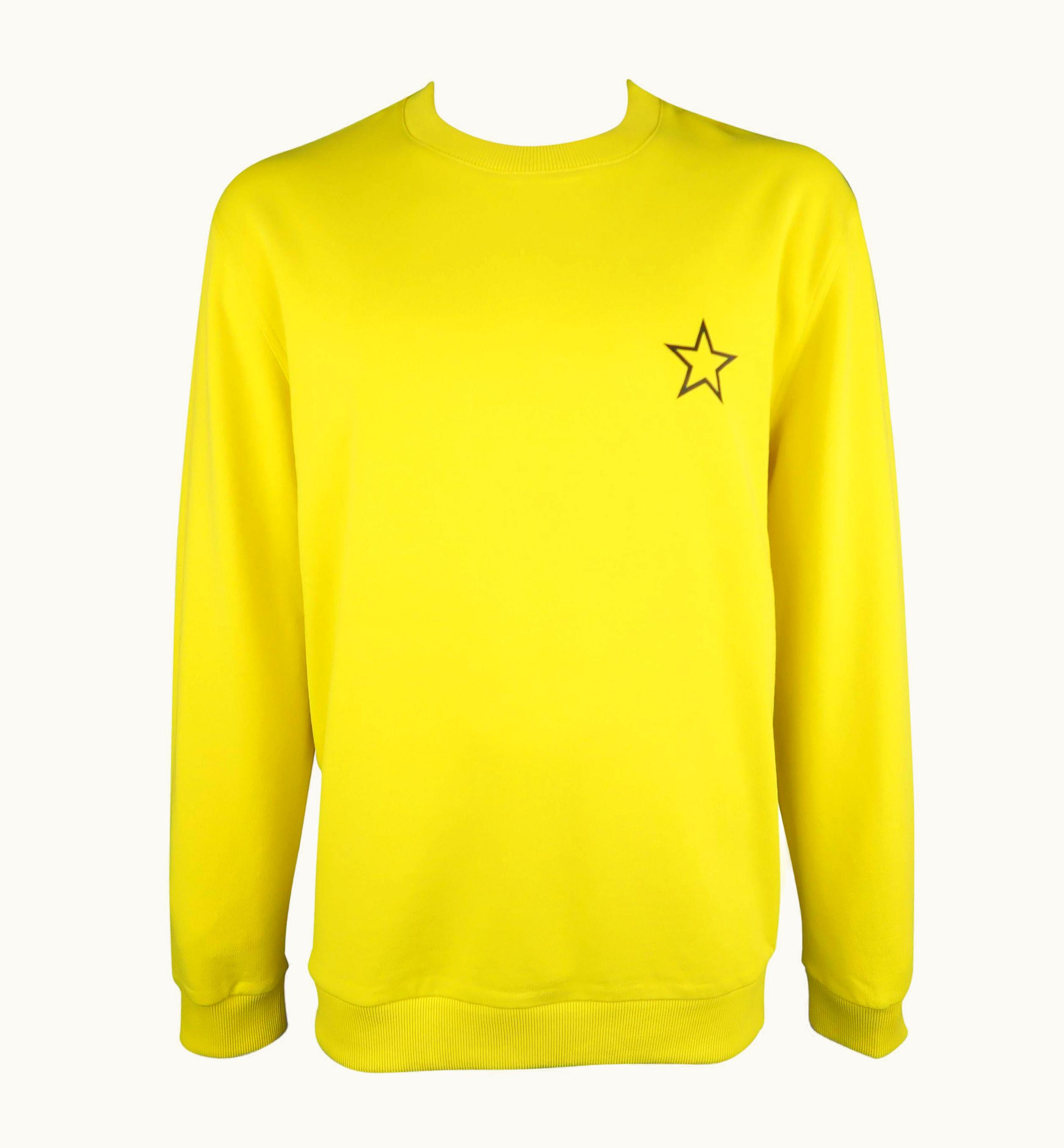 Givenchy Givenchy Yellow Cotton Star Crewneck Sweatshirt